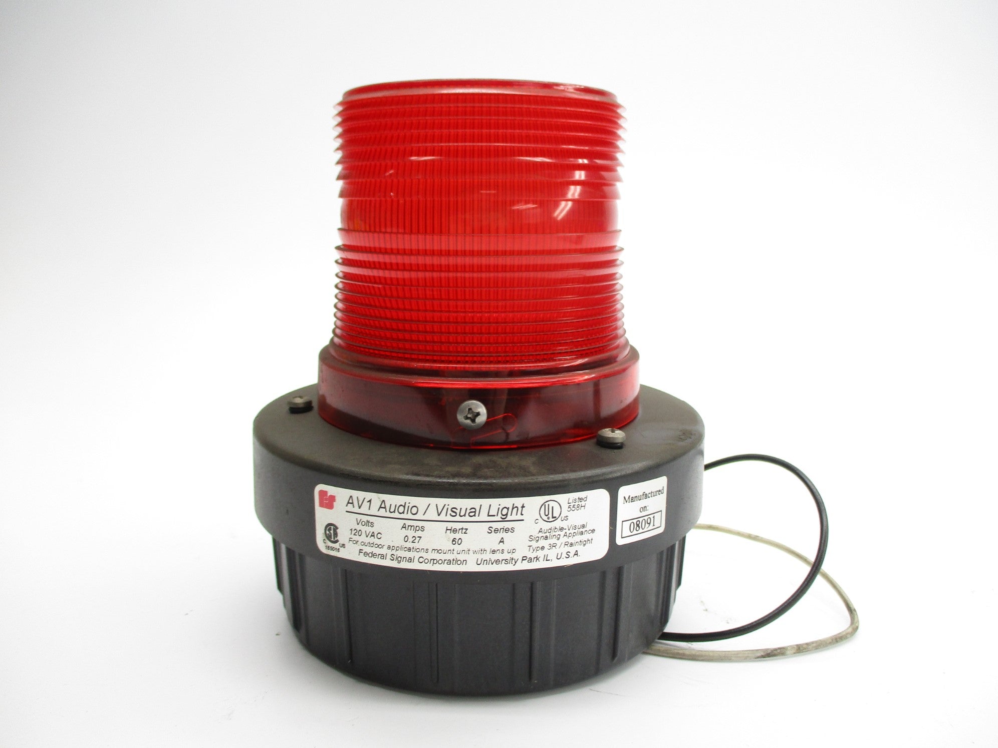 FEDERAL SIGNAL AV1-120 SER. A UNMP