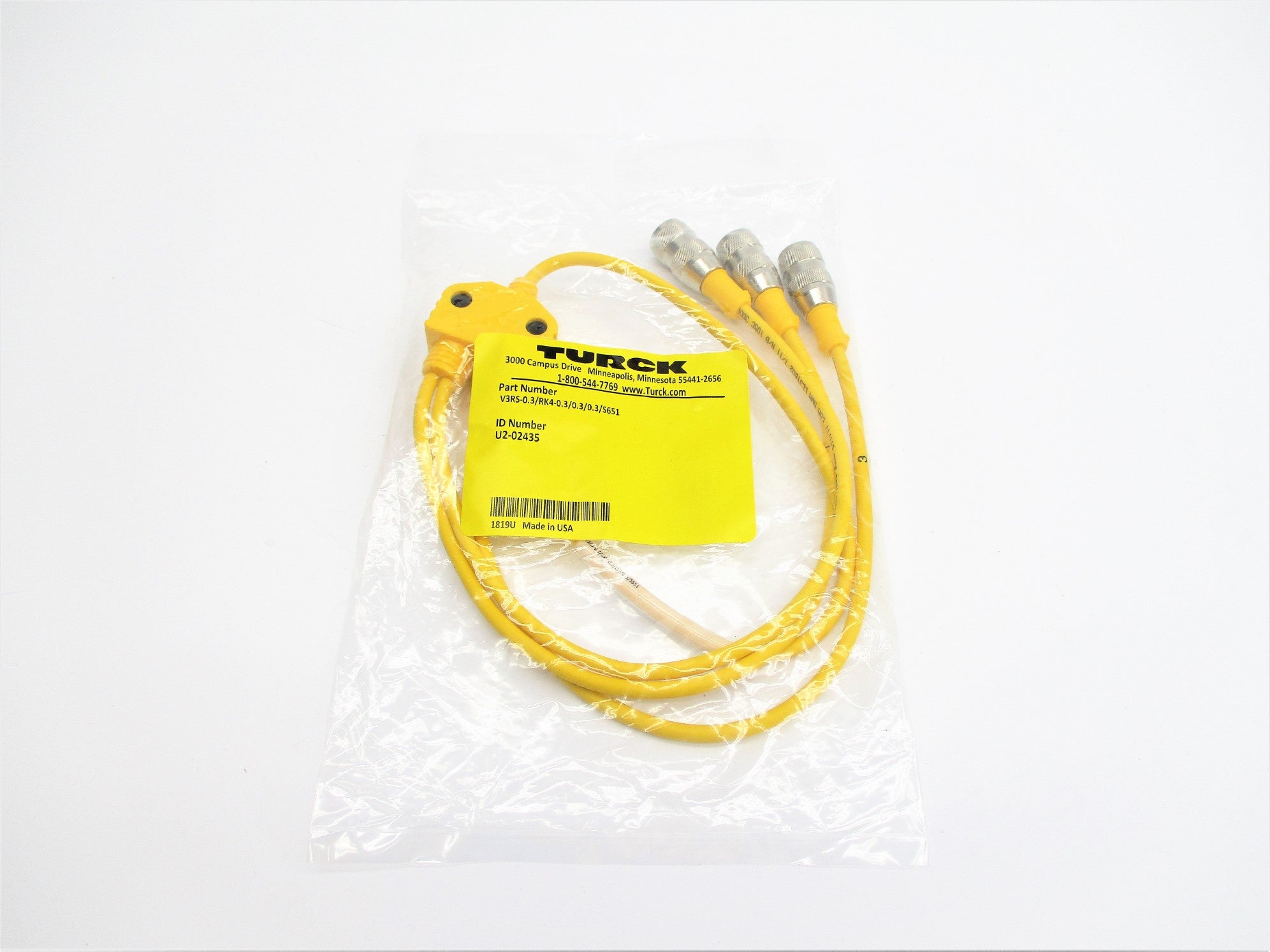 TURCK V3RS-0.3/RK4-0.3/0.3/0.3/S651 U2-02435 NSMP