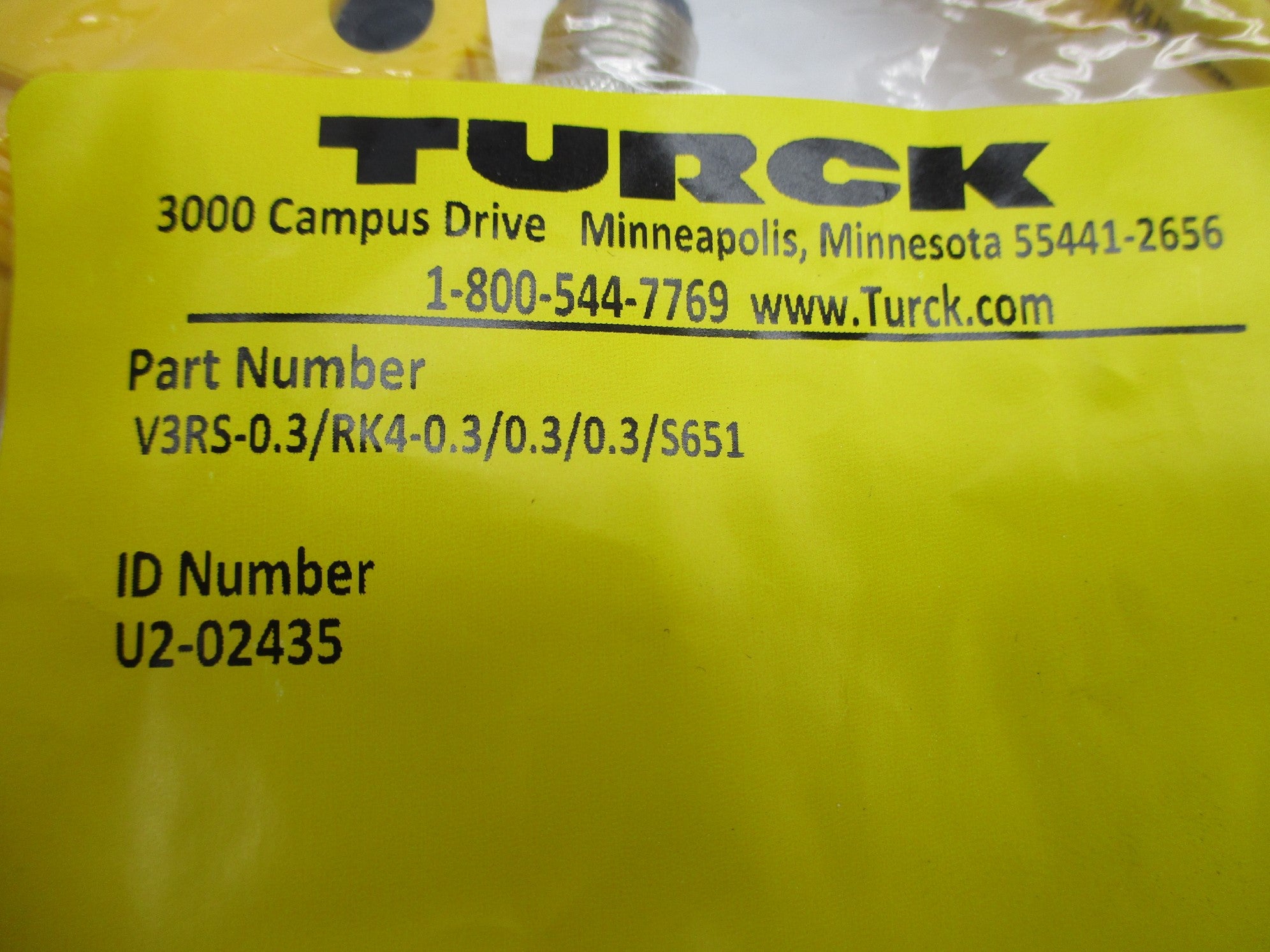 TURCK V3RS-0.3/RK4-0.3/0.3/0.3/S651 U2-02435 NSMP
