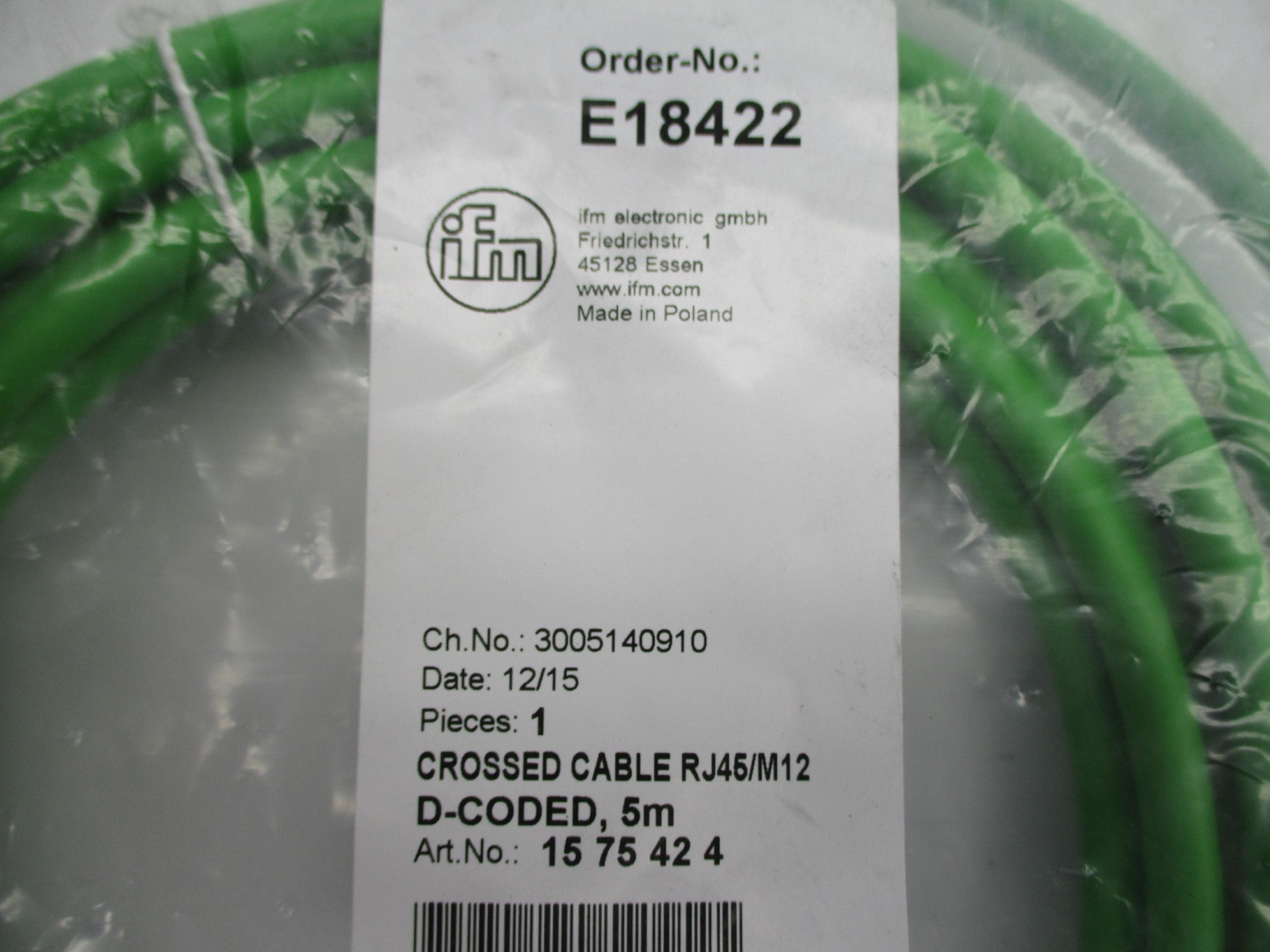 IFM EFECTOR 1575424 E18422 NSMP