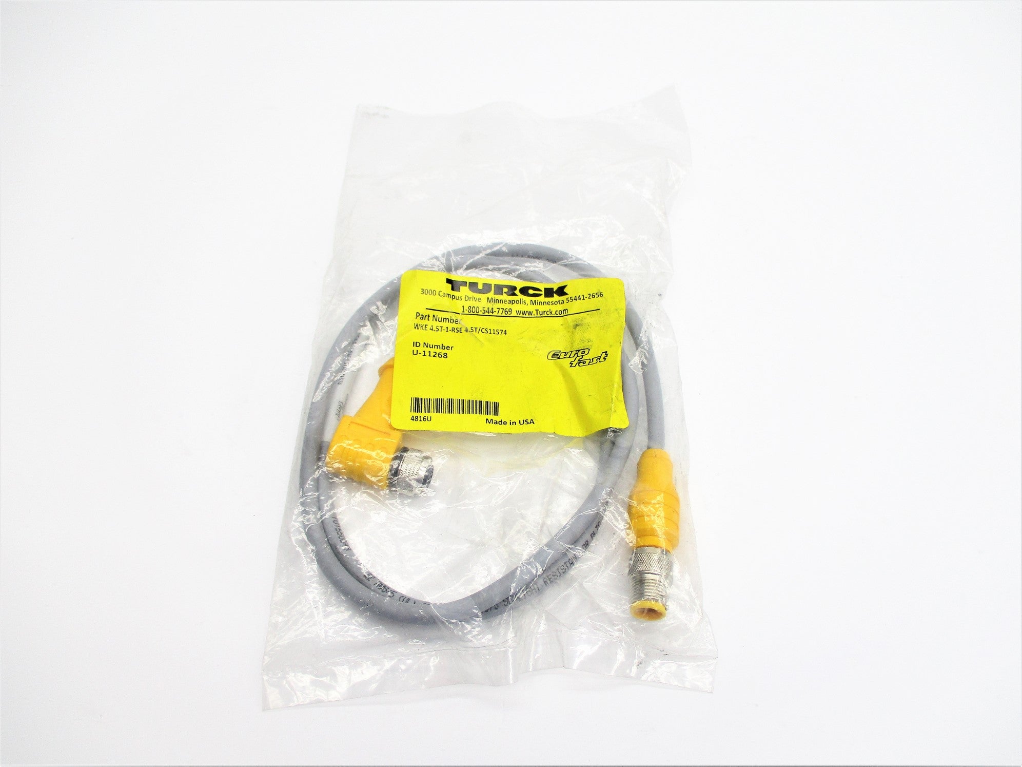 TURCK WKE4.5T-1-RSE4.5T/CS11574 U-11268 NSMP