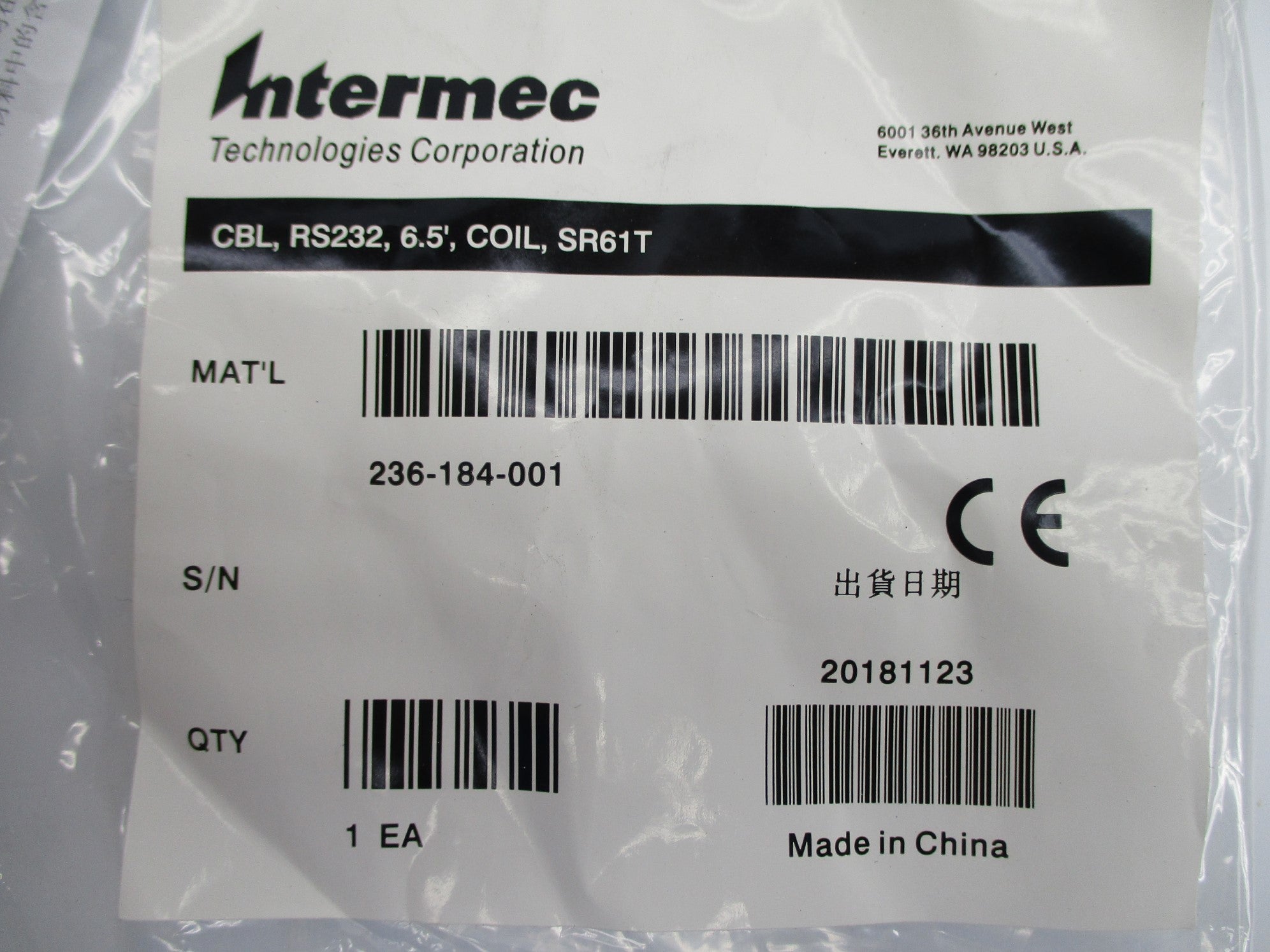 INTERMEC 236-184-001 NSMP