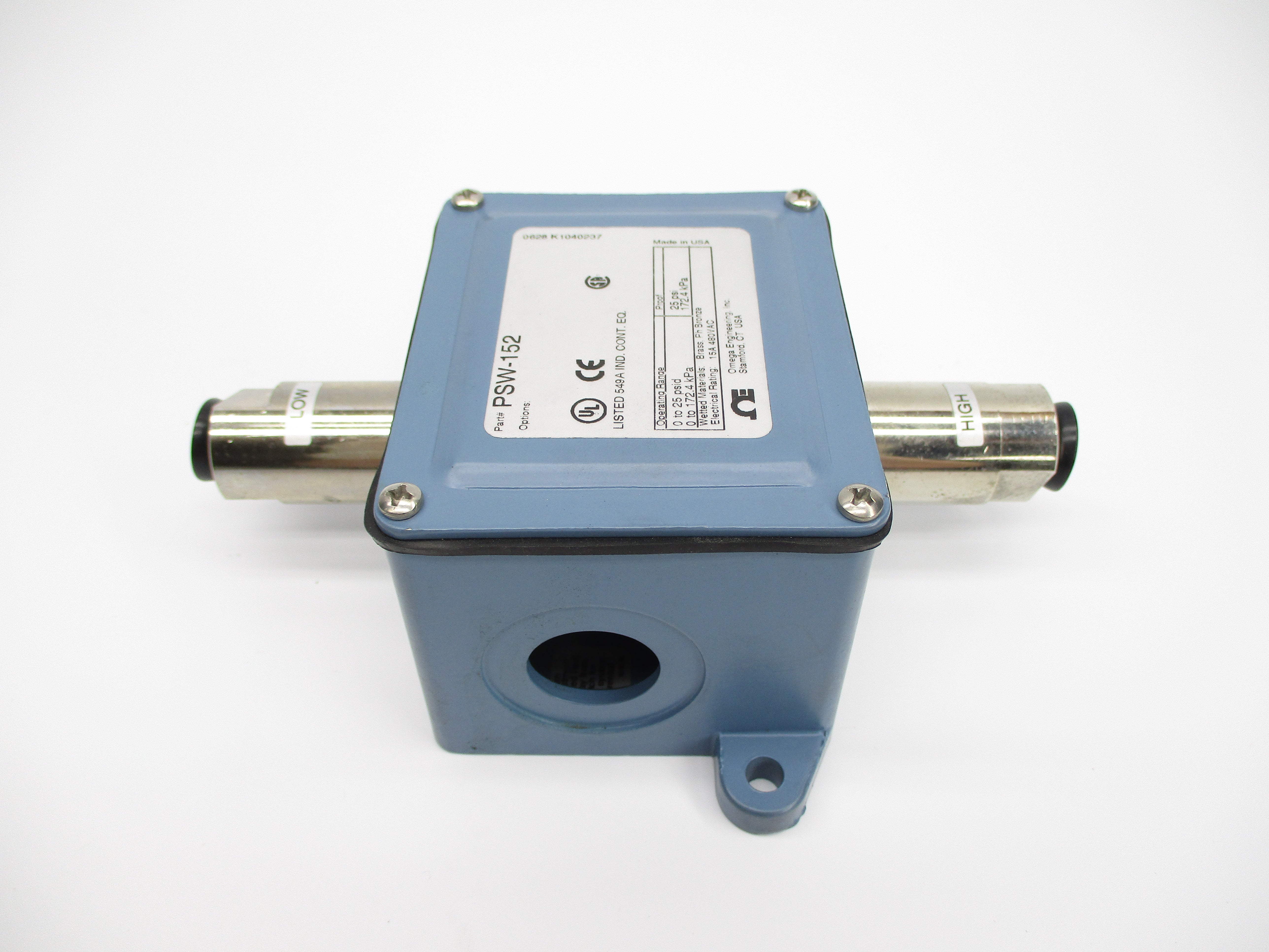 OMEGA ENGINEERING PSW-152 25PSI NSNP