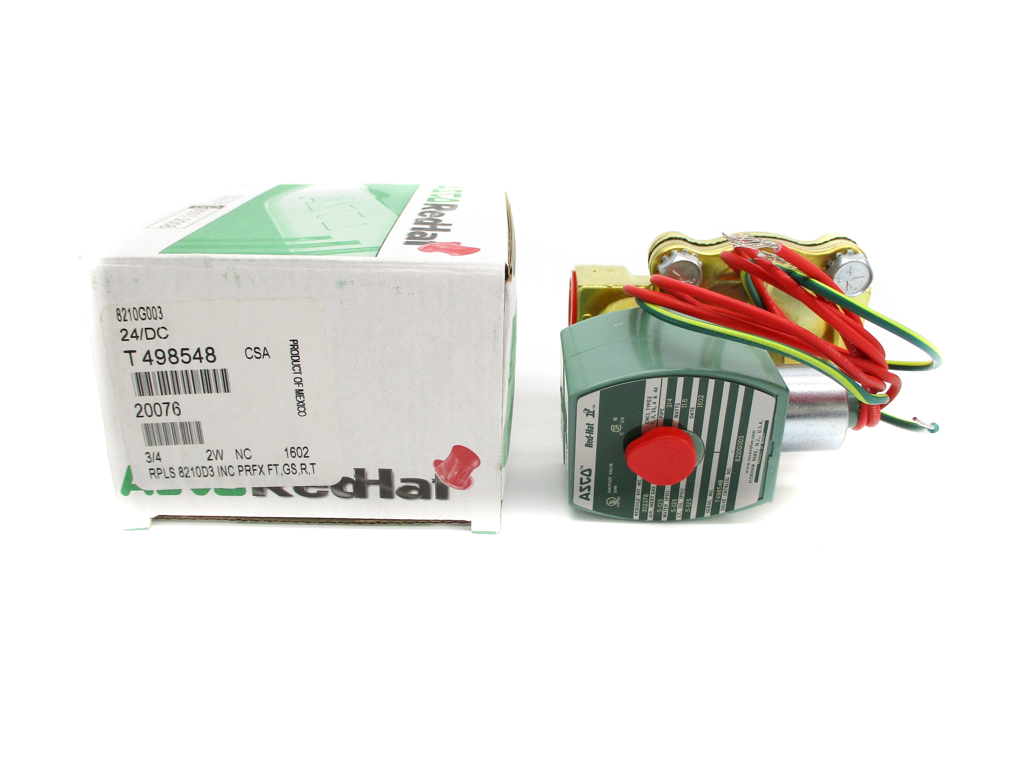 ASCO 8210G003 24/DC 5-125PSI 3/4" NSMP