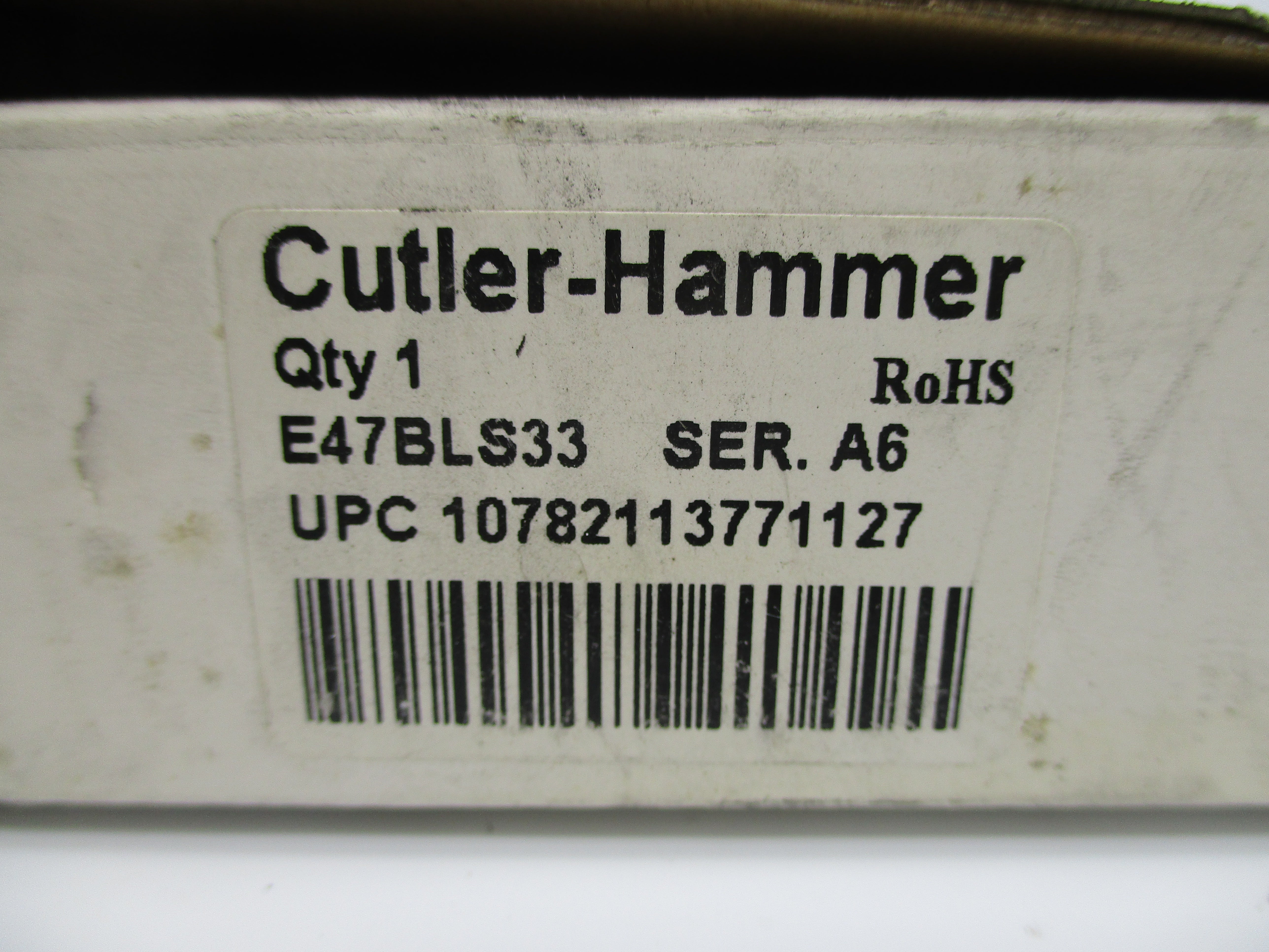 CUTLER HAMMER E47BLS33 SER. A6 NSMP