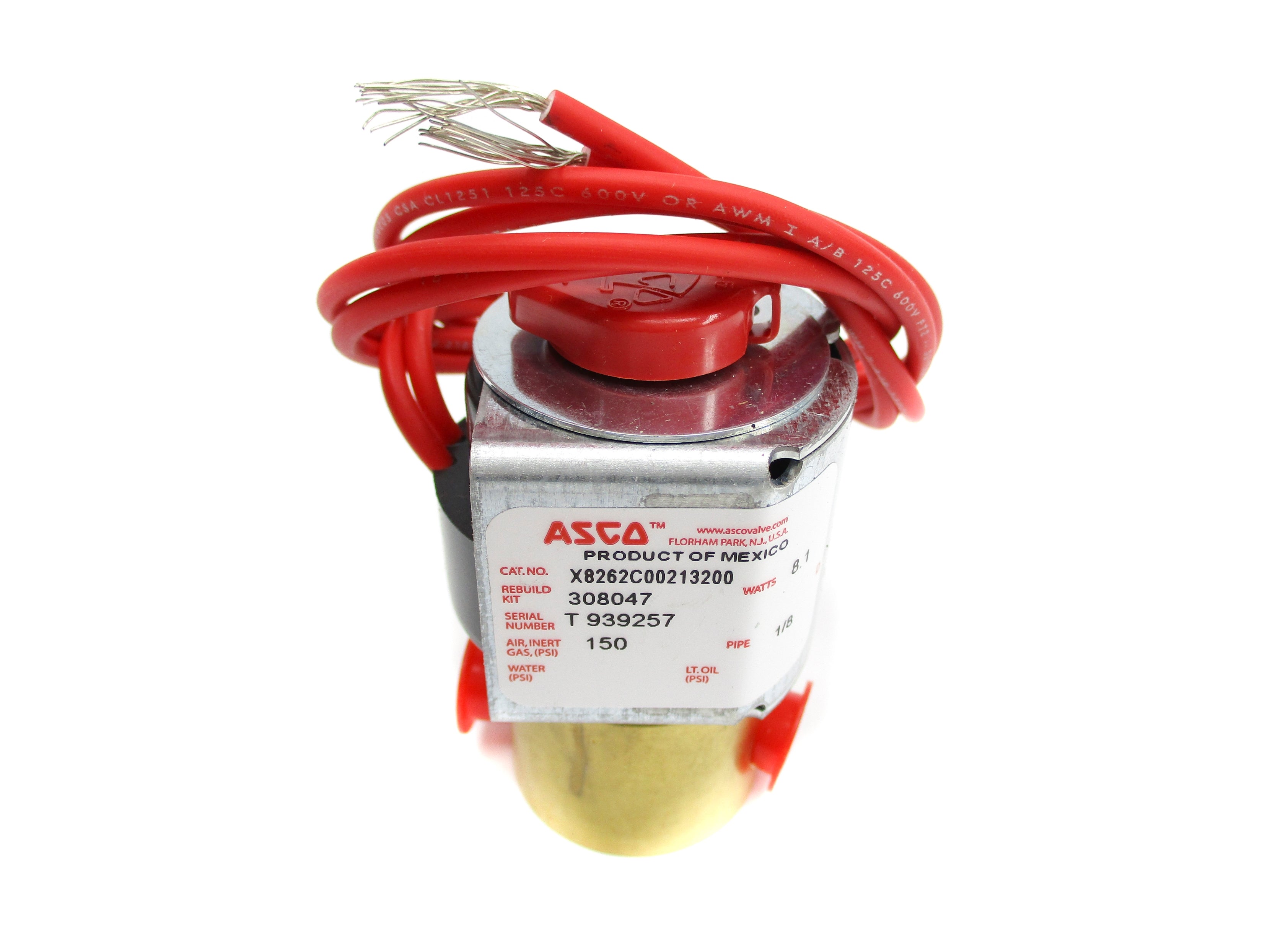 ASCO X8262C00213200 110/120V 150PSI NSMP