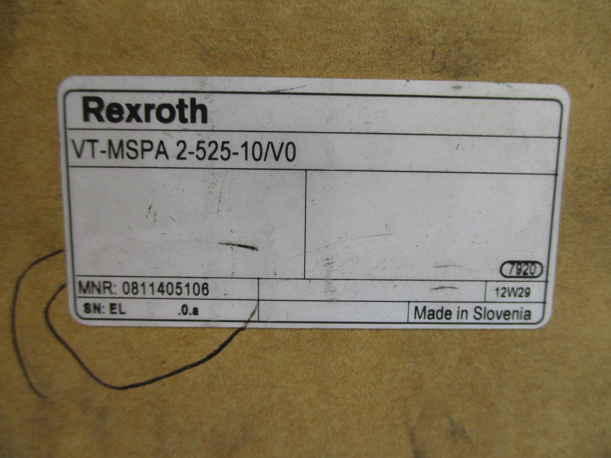 REXROTH VT-MSPA2-525-10/V0 0811405106 NSMP