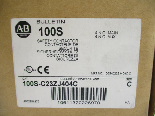 ALLEN BRADLEY 100S-C23ZJ404C SER. C 24VDC (BR/WH) NSMP