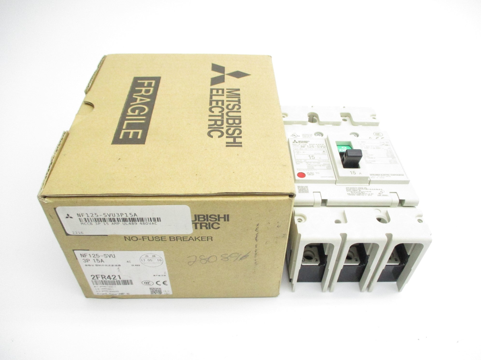 MITSUBISHI NF125-SVU3015 NF125-SVU 15A 480VAC NSMP
