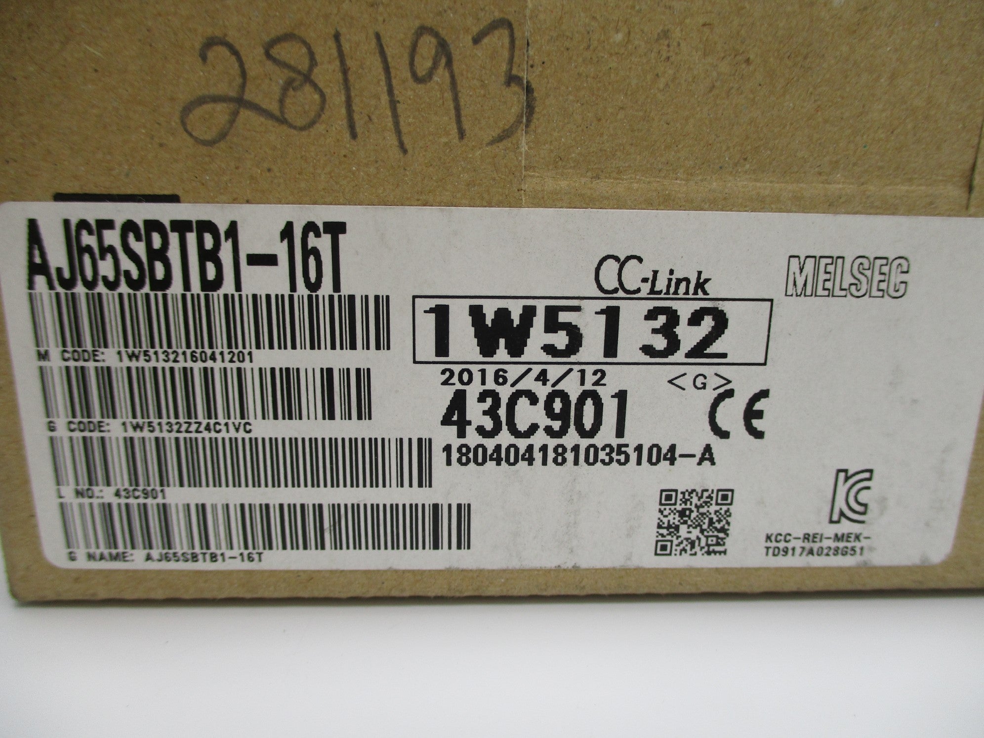 MITSUBISHI AJ65SBTB1-16T 12/24VDC 0.5A NSMP