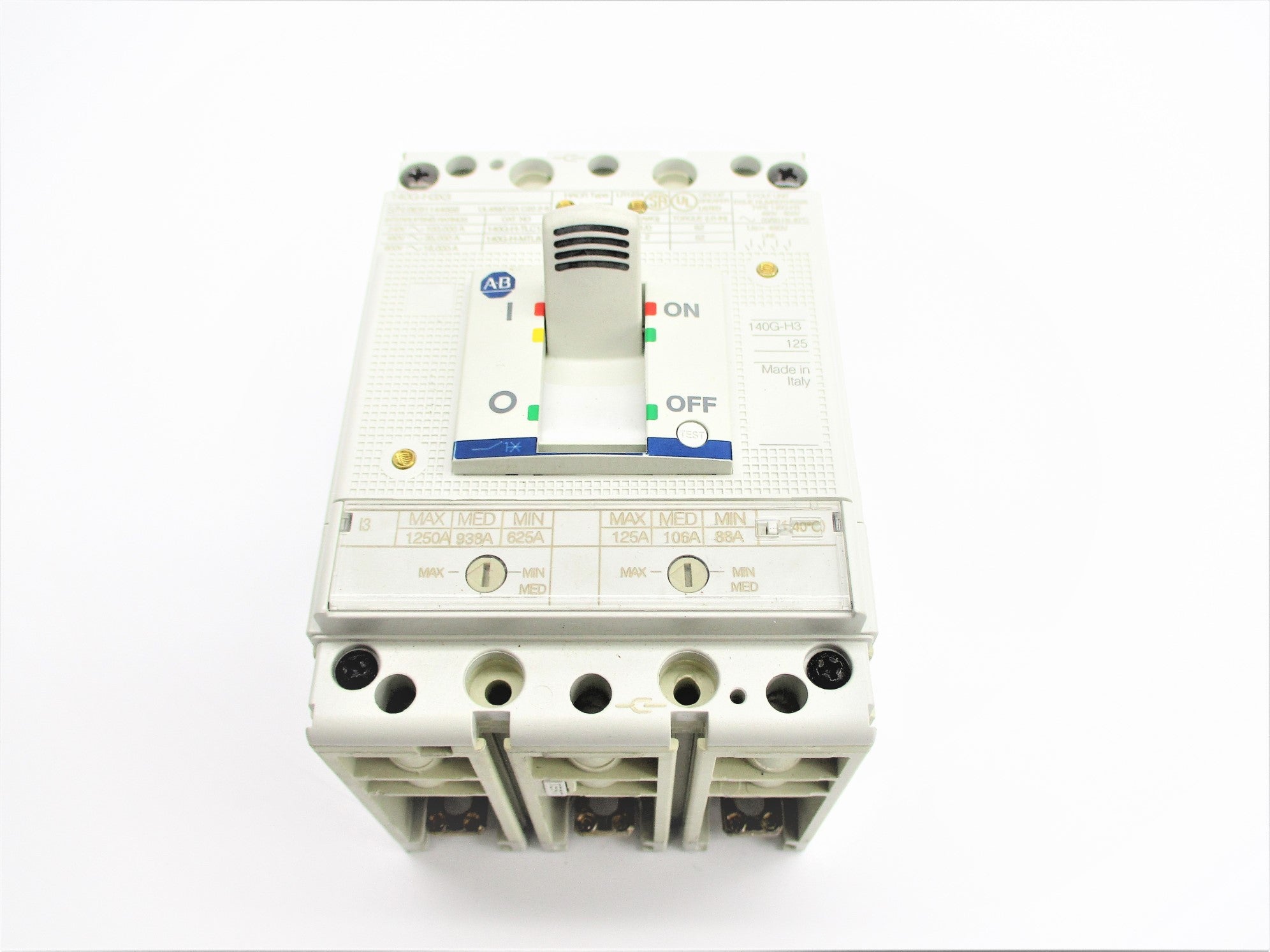 ALLEN BRADLEY 140G-H3F3-D12 SER. A 125A 480/600V NSNP