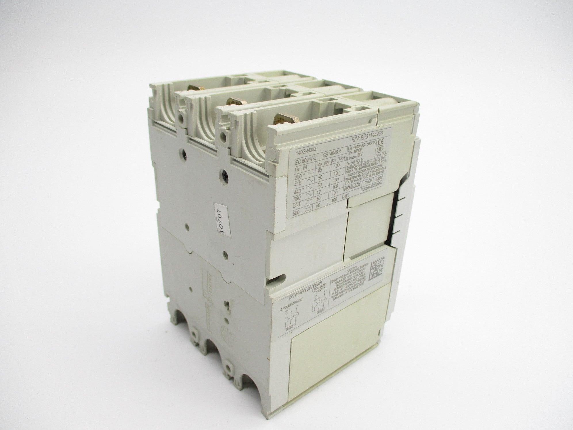 ALLEN BRADLEY 140G-H3F3-D12 SER. A 125A 480/600V NSNP