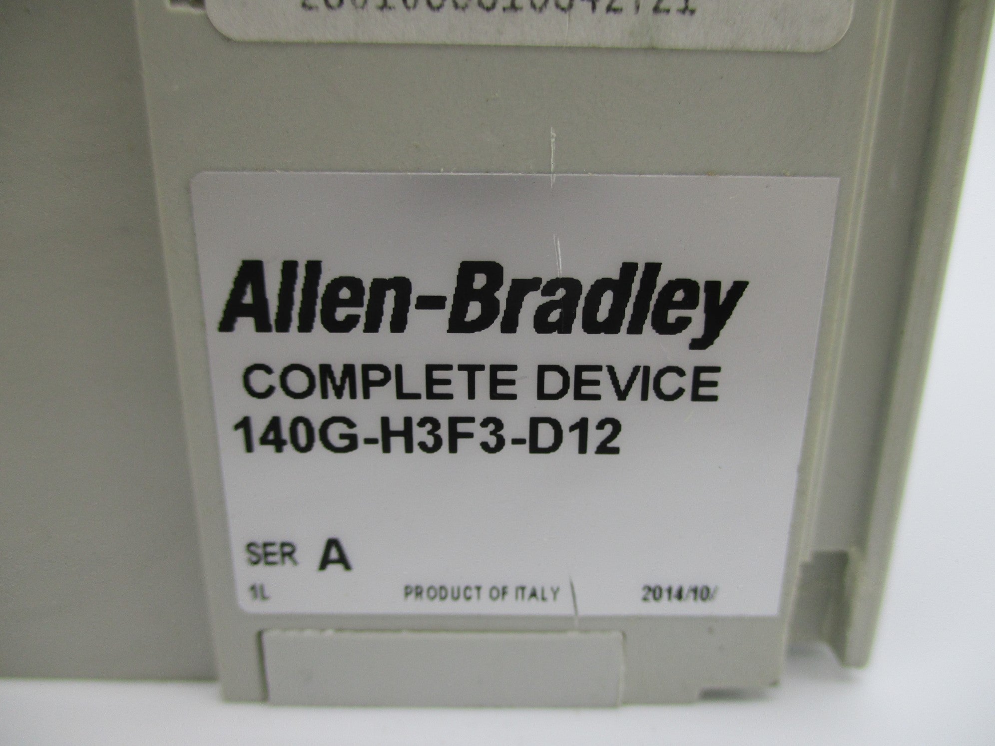 ALLEN BRADLEY 140G-H3F3-D12 SER. A 125A 480/600V NSNP