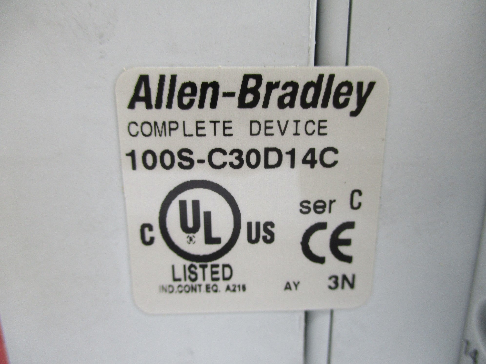 ALLEN BRADLEY 100S-C30D14C SER. C 110/120V 65A NSNP