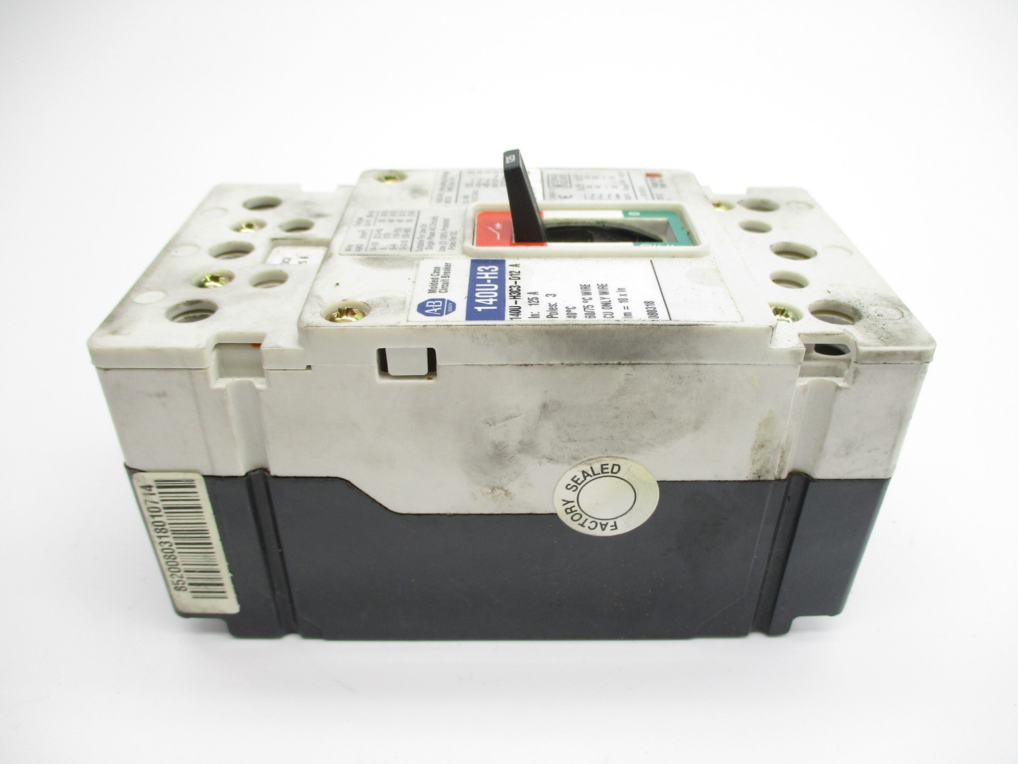 ALLEN BRADLEY 140U-H3C3-D12 SER. A 125A 240/480V UNMP