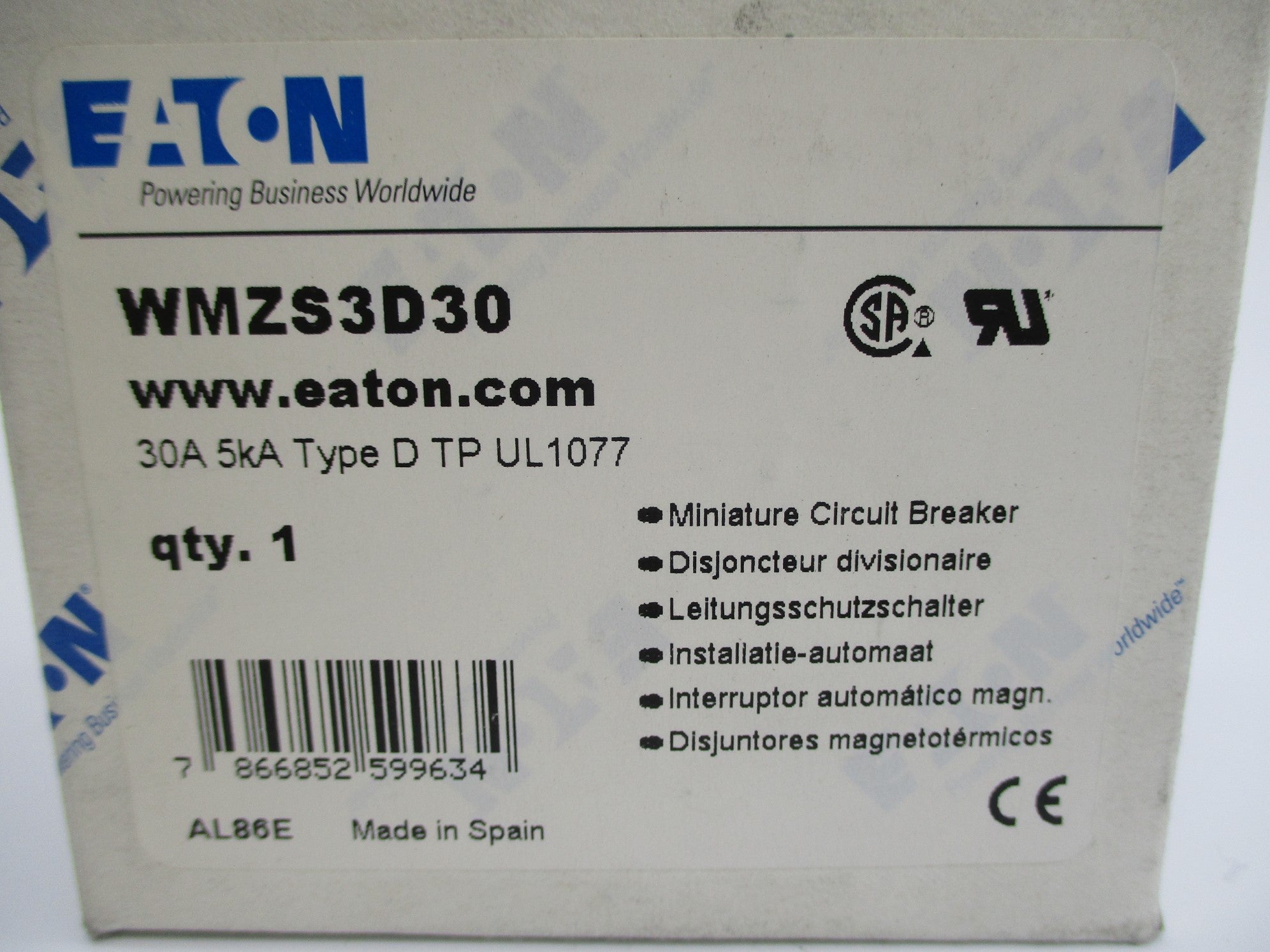 EATON WMZS3D30 400V 30A NSMP