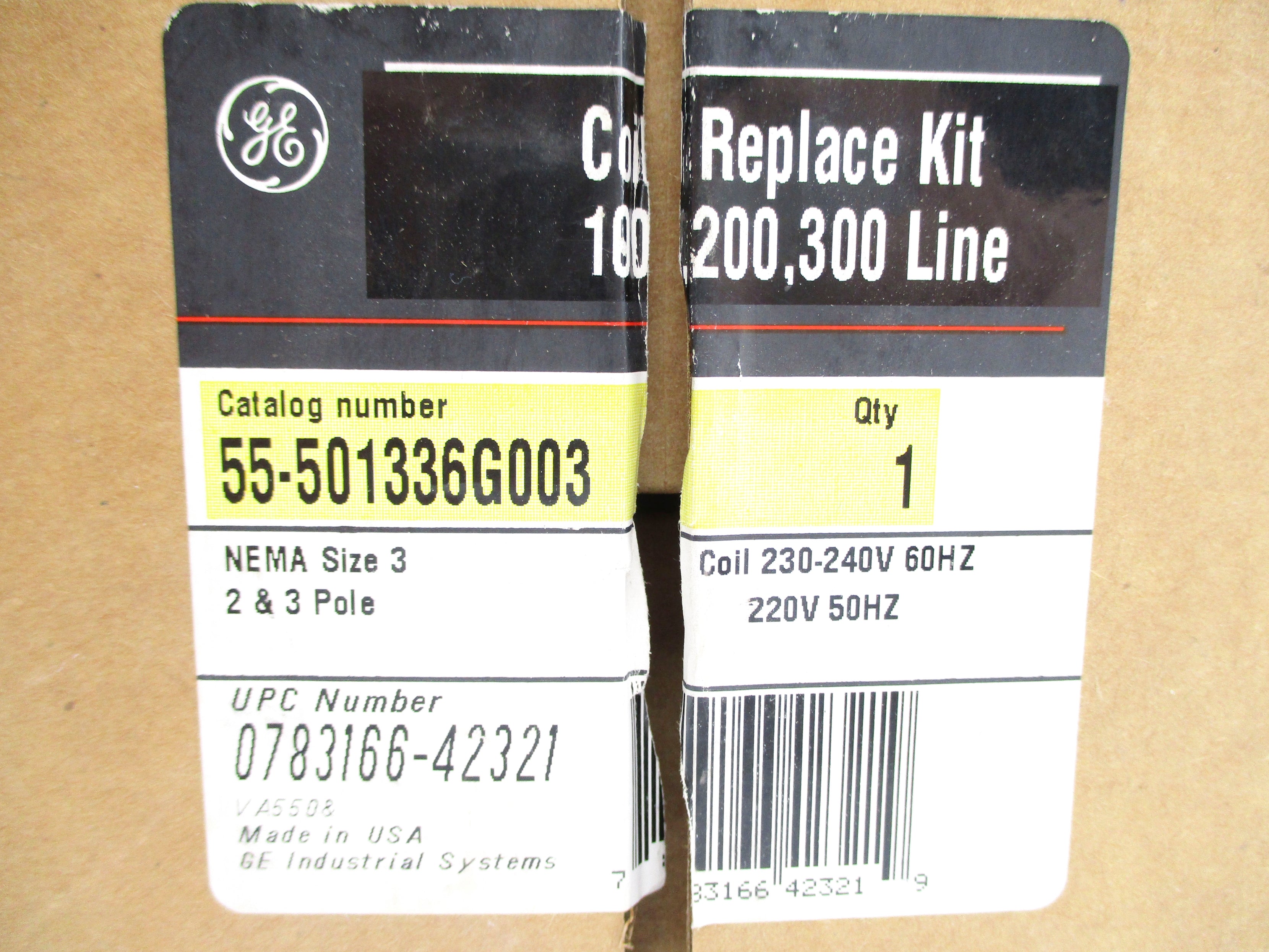 GENERAL ELECTRIC 55-501336G003 SER. A 220-240V NSMP