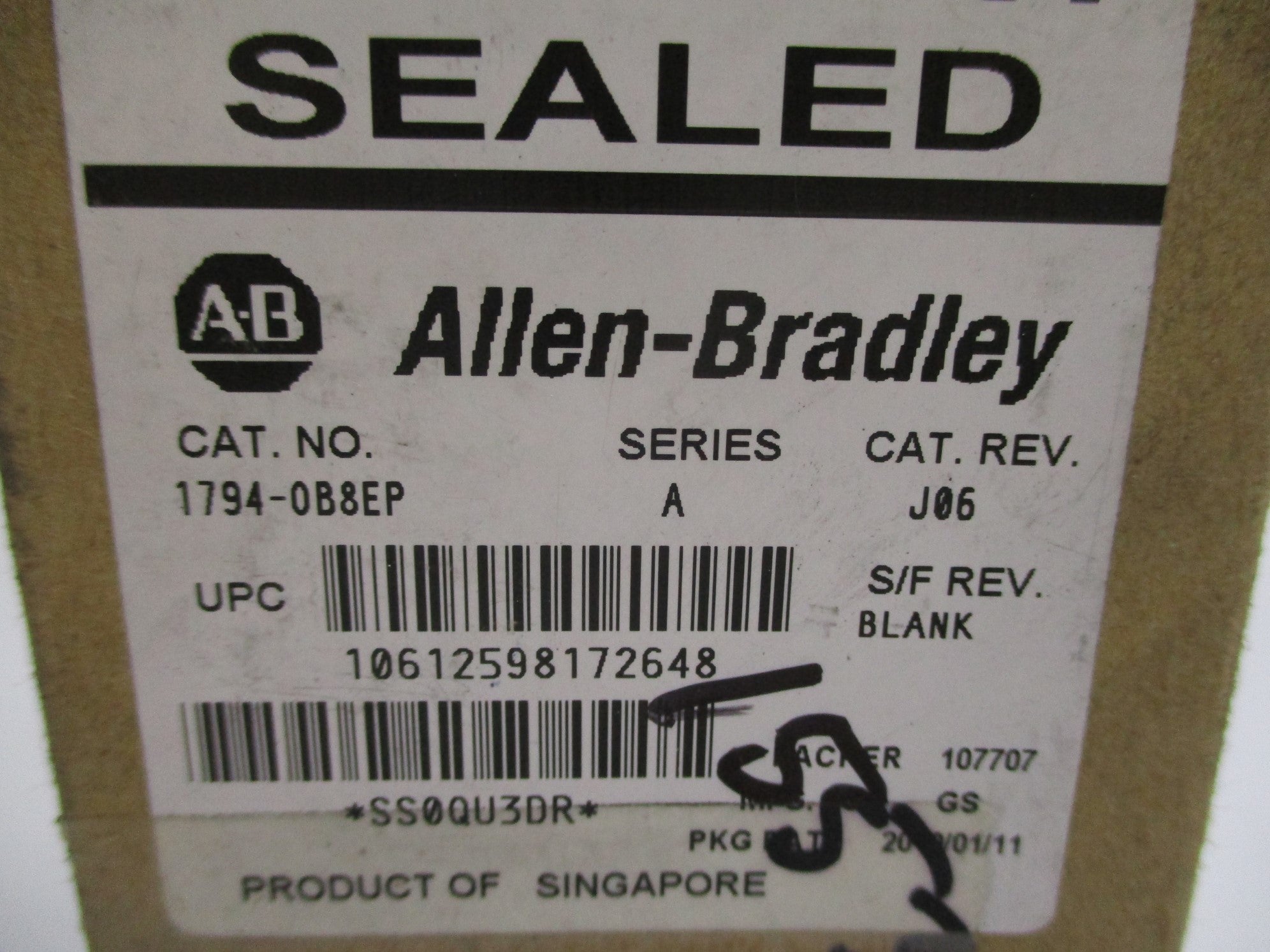 ALLEN BRADLEY 1794-OB8EP SER. A NSFS