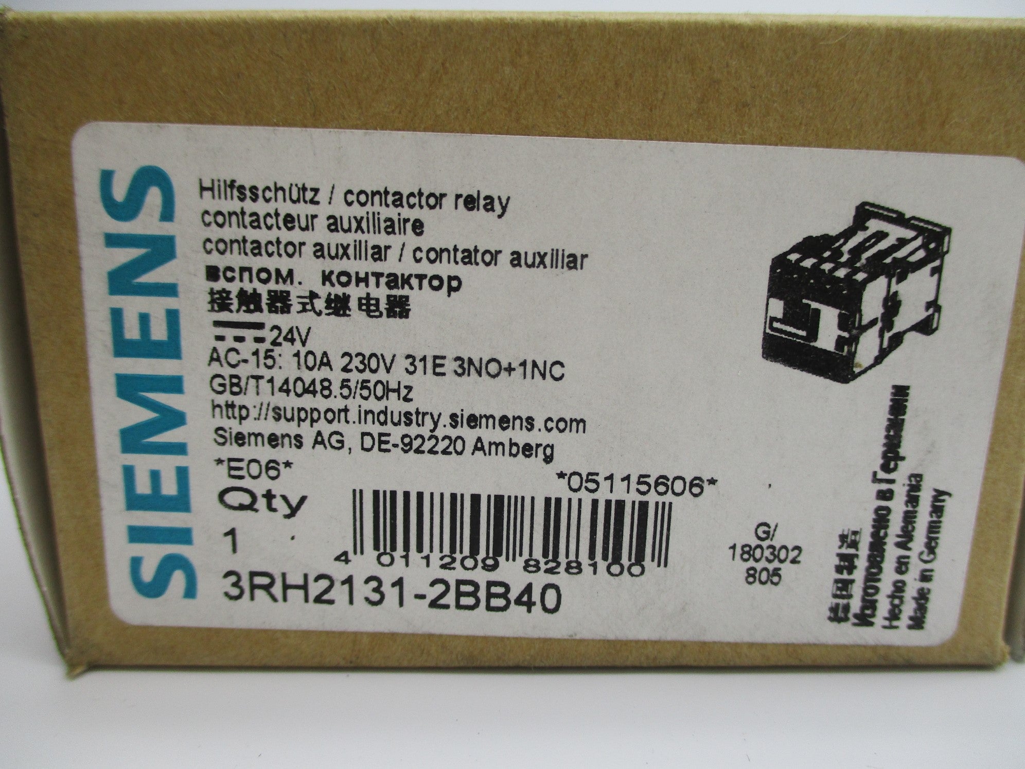 SIEMENS 3RH2131-2BB40 24VDC NSMP
