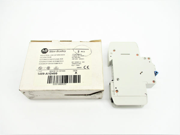 ALLEN BRADLEY 1489-A1D400 SER. A 40A 240VAC (PKG OF 2) NSMP