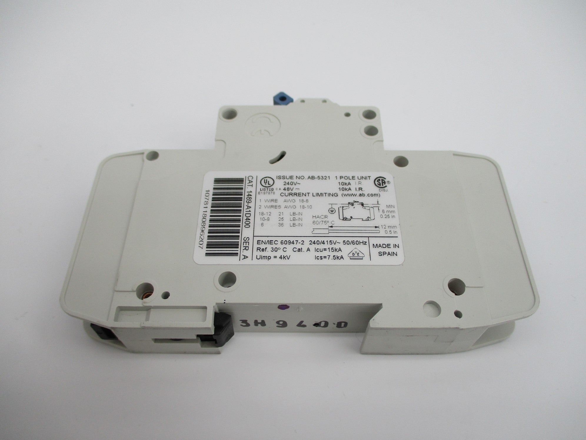 ALLEN BRADLEY 1489-A1D400 SER. A 40A 240VAC (PKG OF 2) NSMP