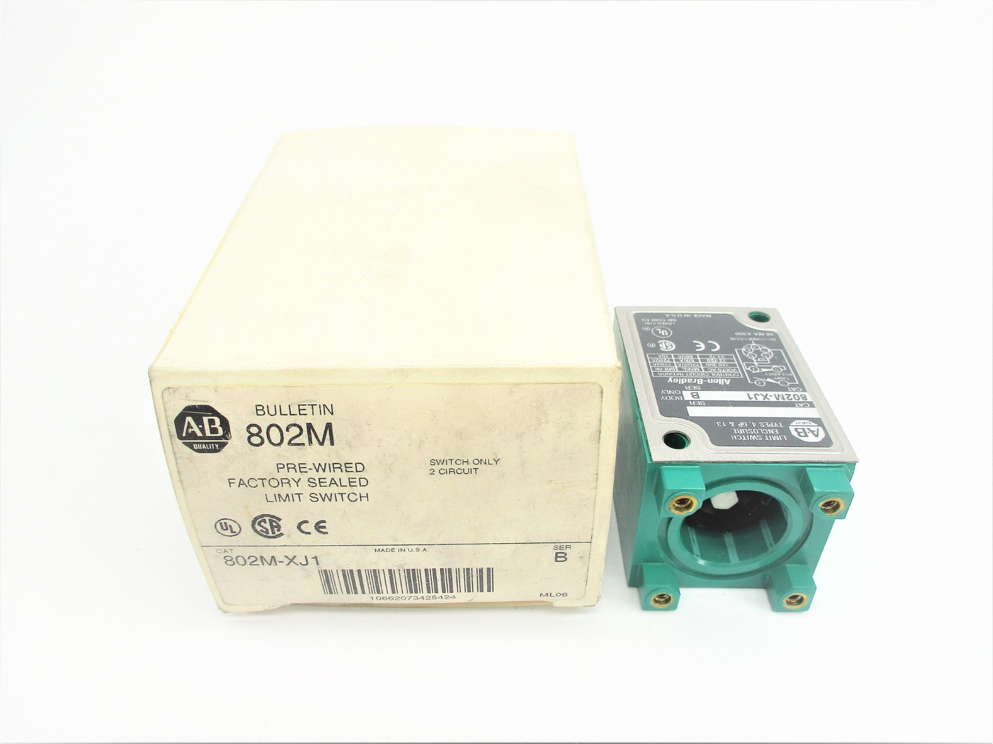 ALLEN BRADLEY 802M-XJ1 SER. B (WH) NSMP