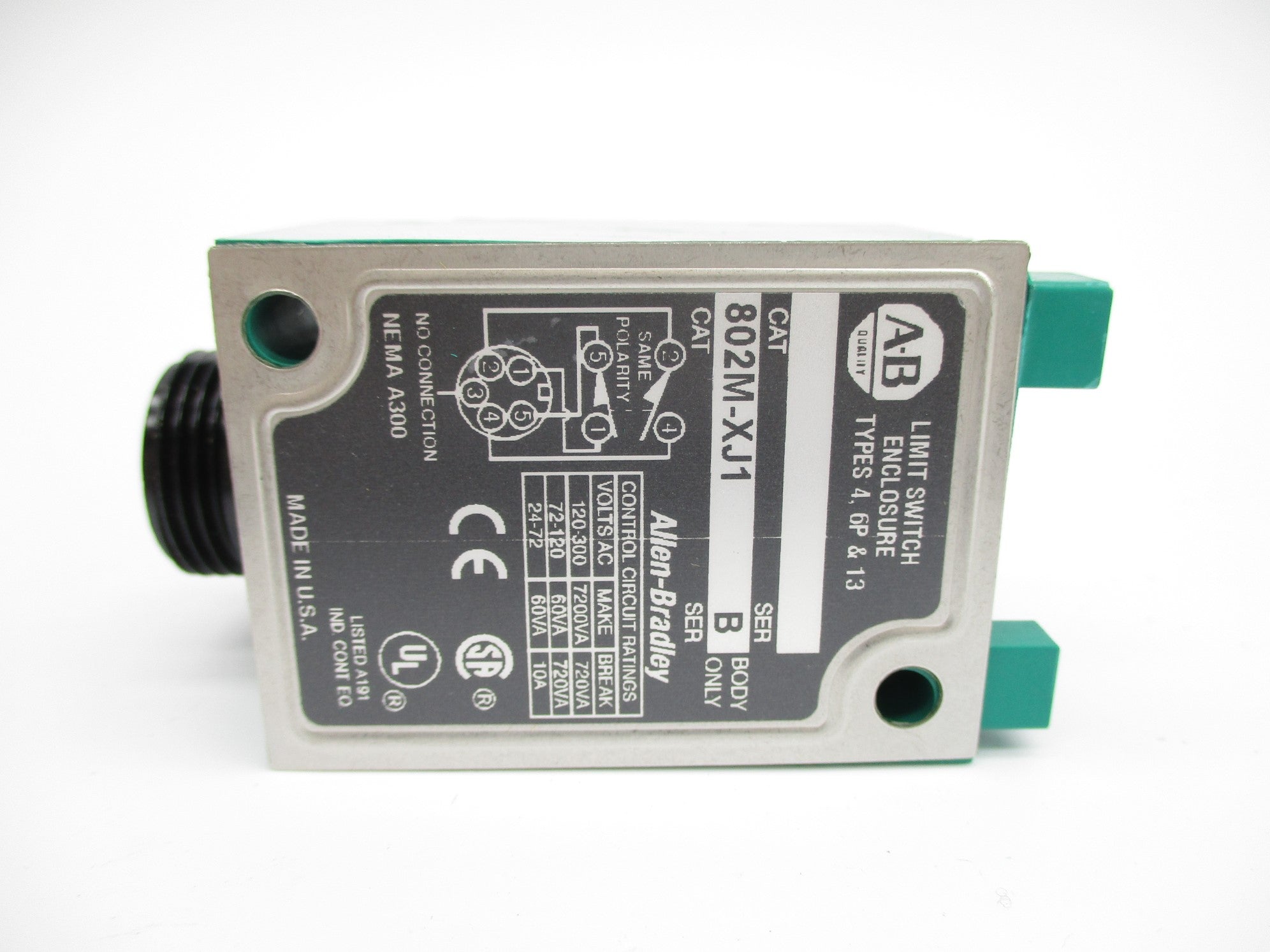 ALLEN BRADLEY 802M-XJ1 SER. B (WH) NSMP