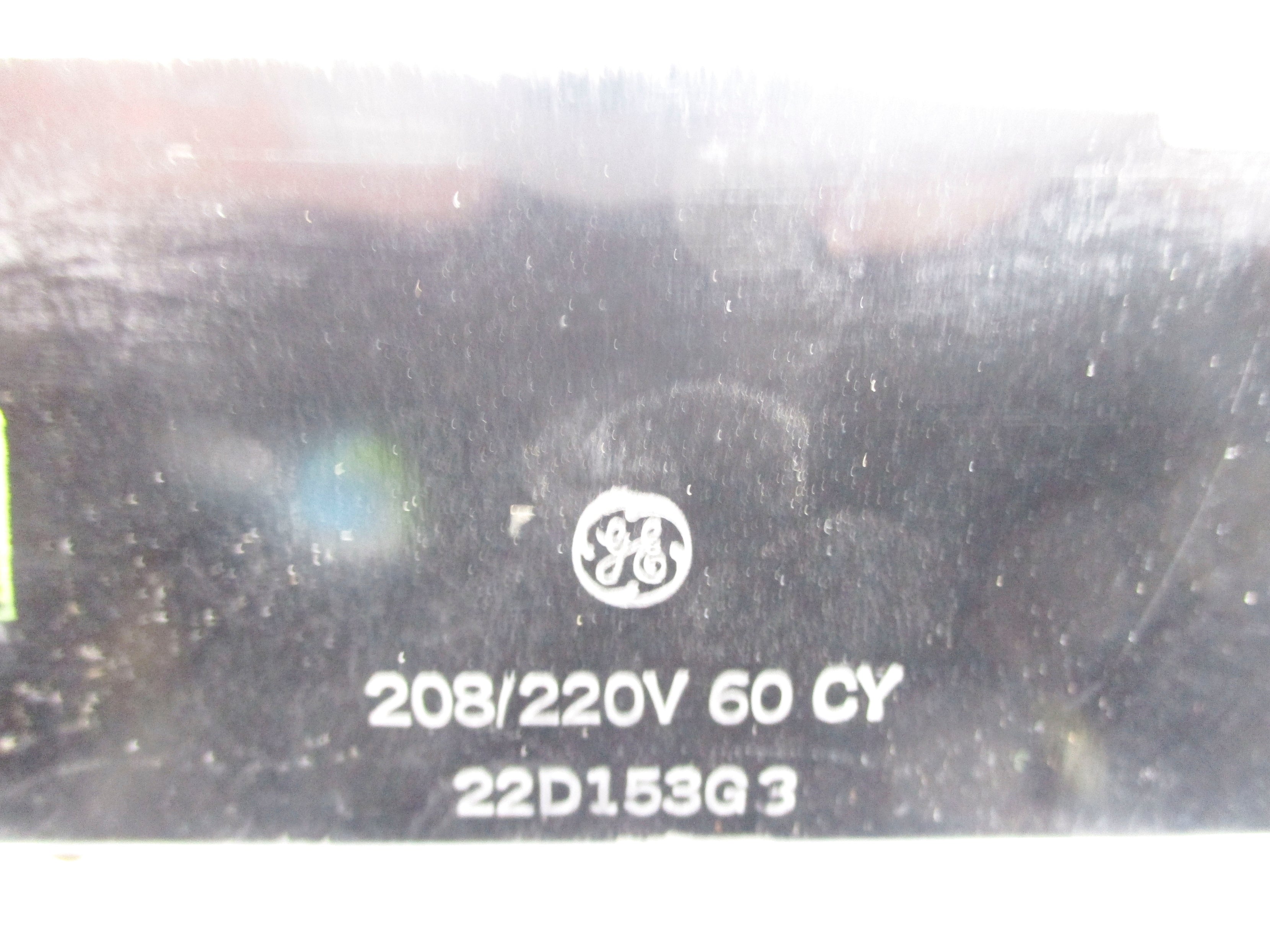 GENERAL ELECTRIC 22D153G3 208/220V NSNP