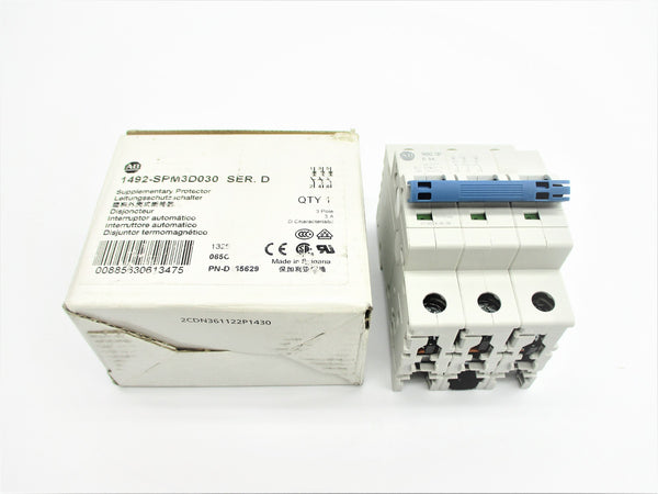 ALLEN BRADLEY 1492-SPM3D030 SER. D 277VAC 3A NSMP