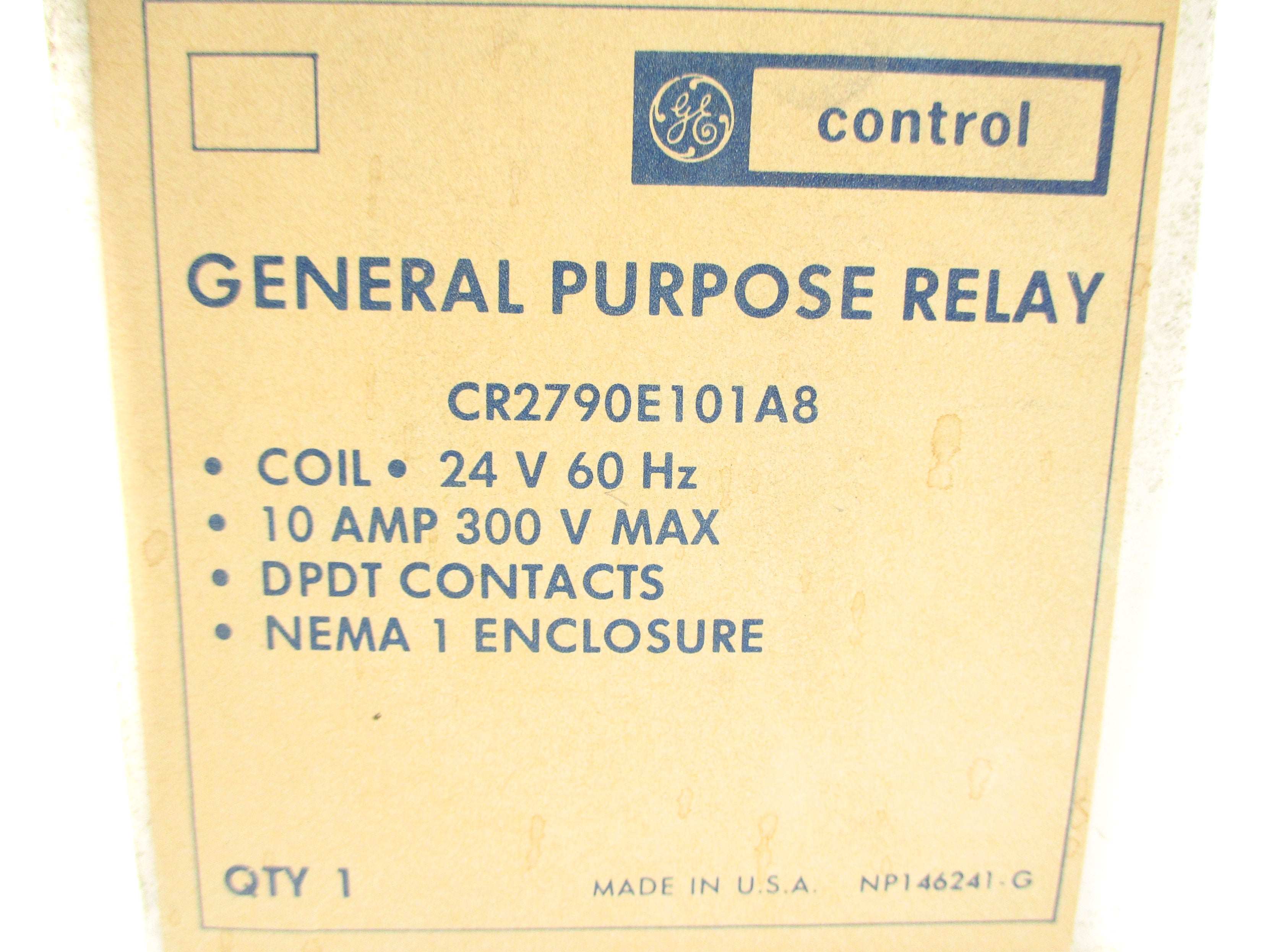 GENERAL ELECTRIC CR2790E101A8 10A 24V NSMP