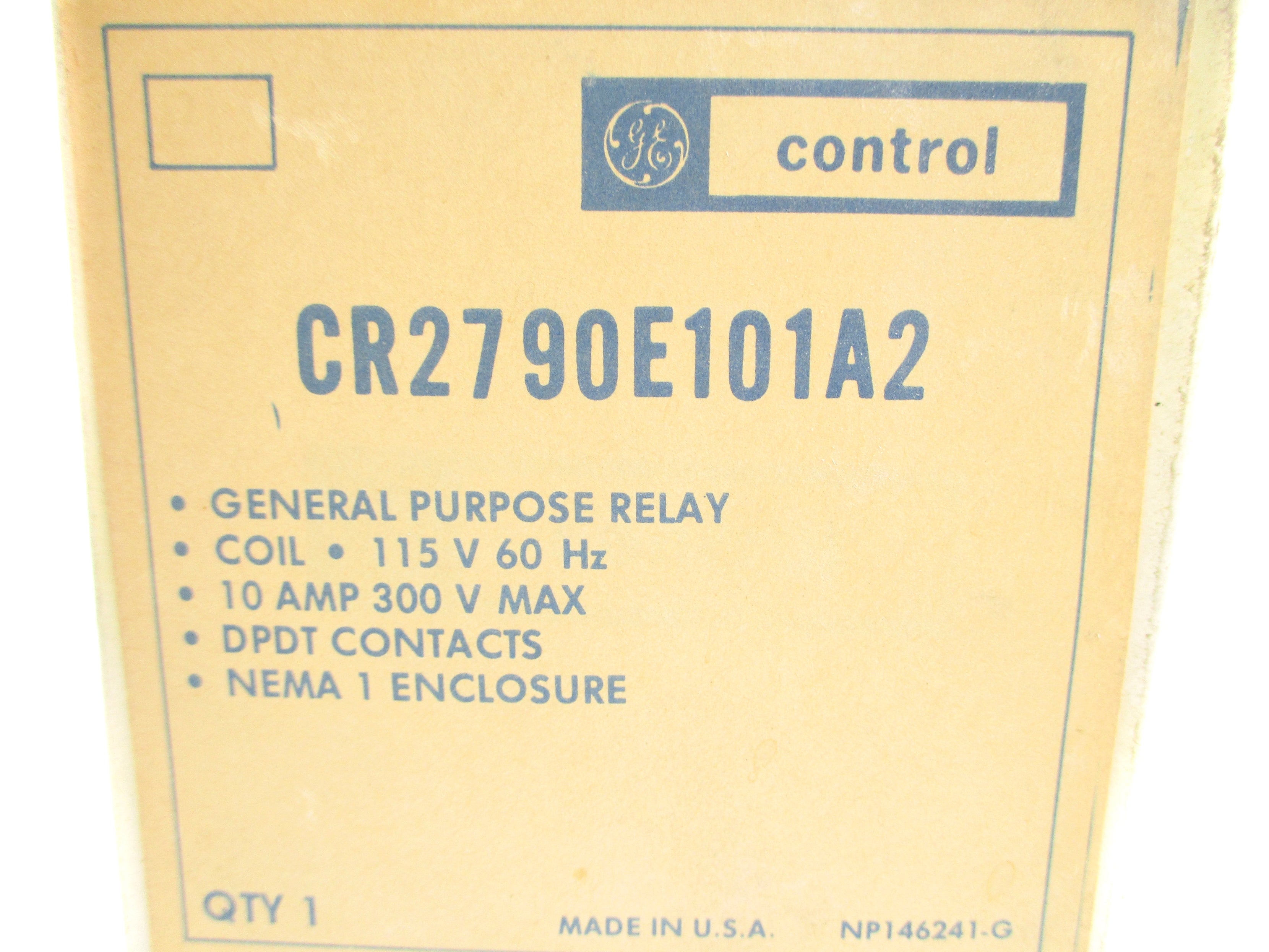 GENERAL ELECTRIC CR2790E101A2 10A 115V NSMP