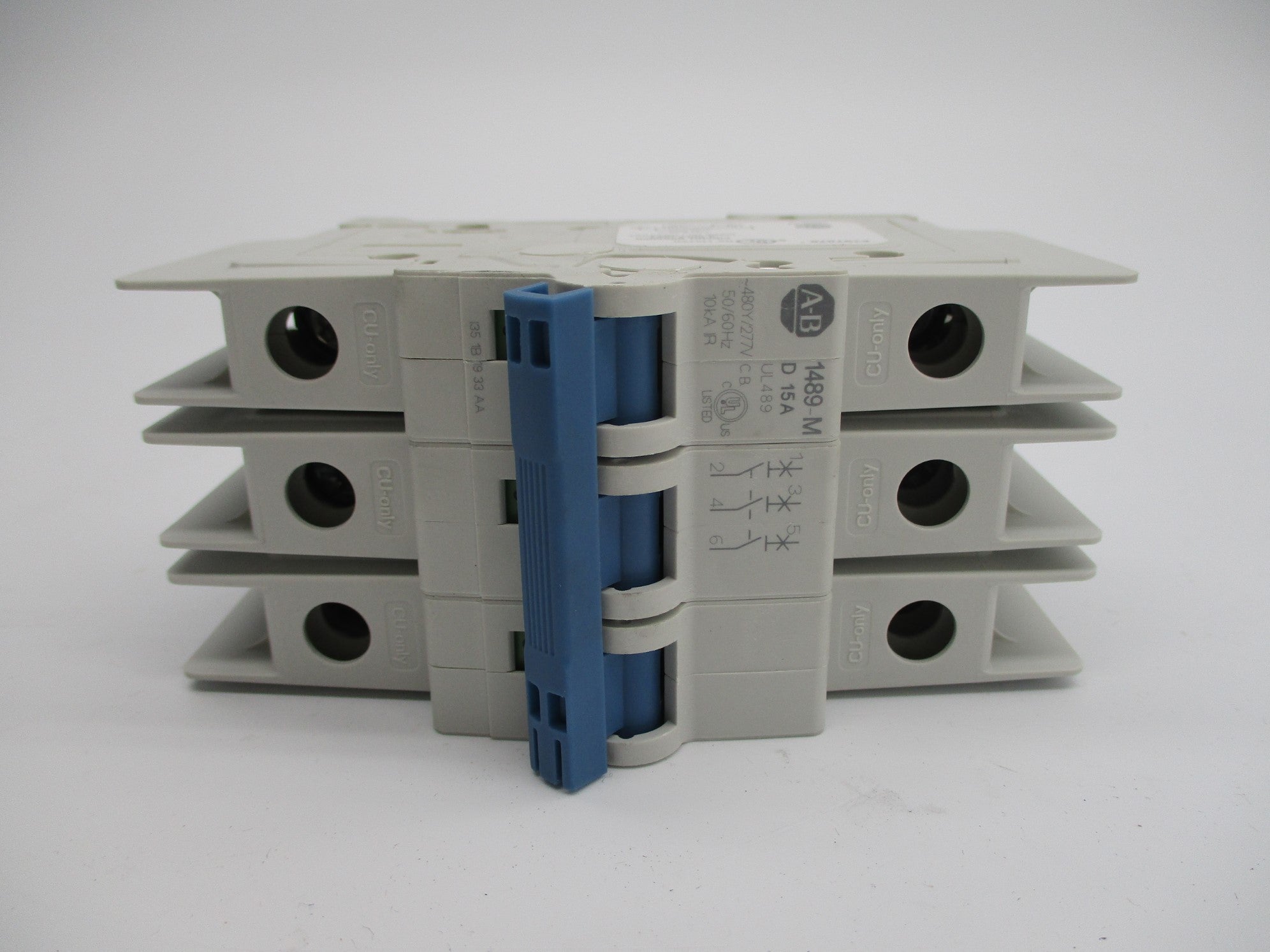 ALLEN BRADLEY 1489-M3D150 SER. D 15A 277V NSMP