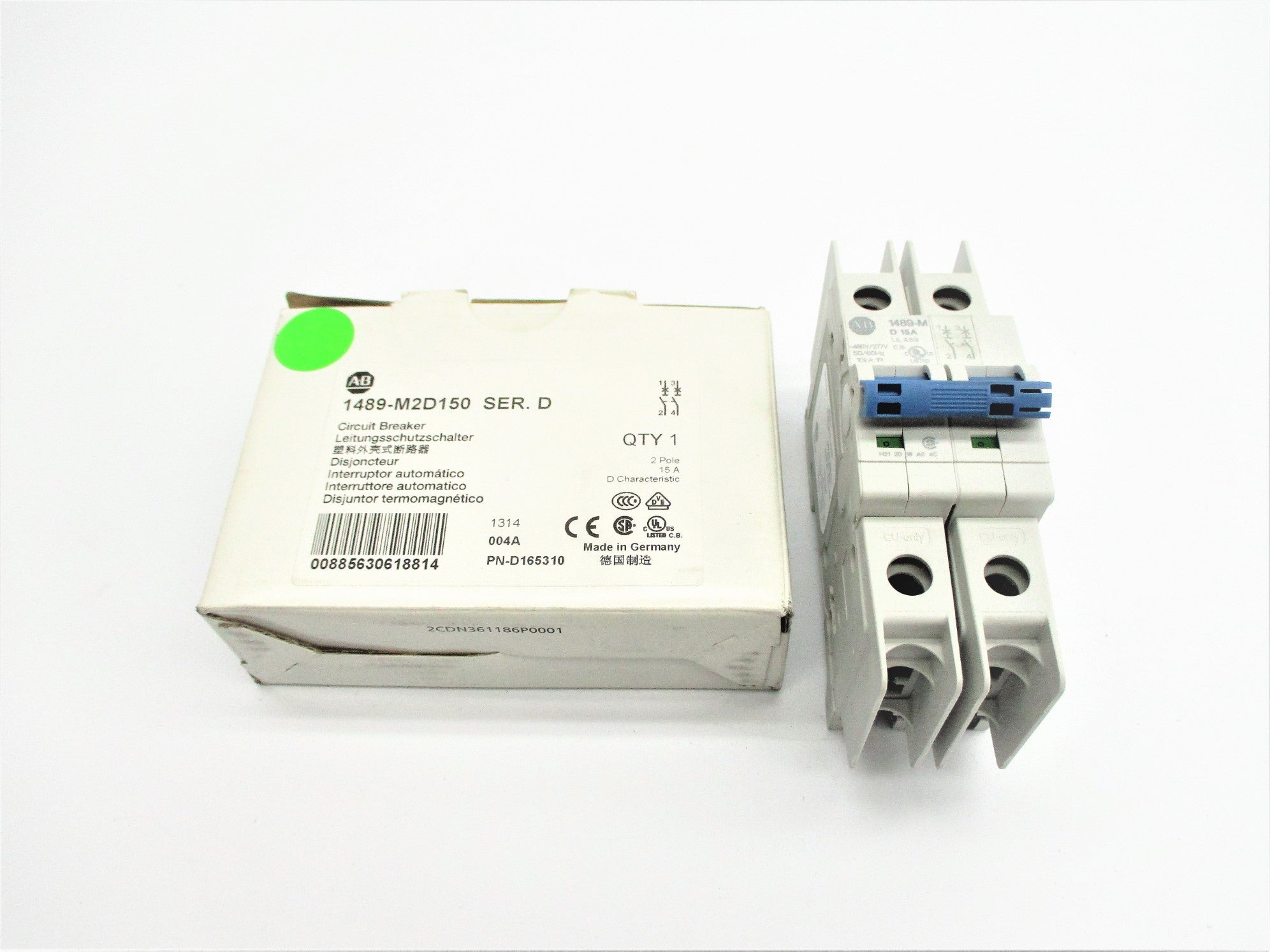 ALLEN BRADLEY 1489-M2D150 SER. D 277VAC 15A NSMP