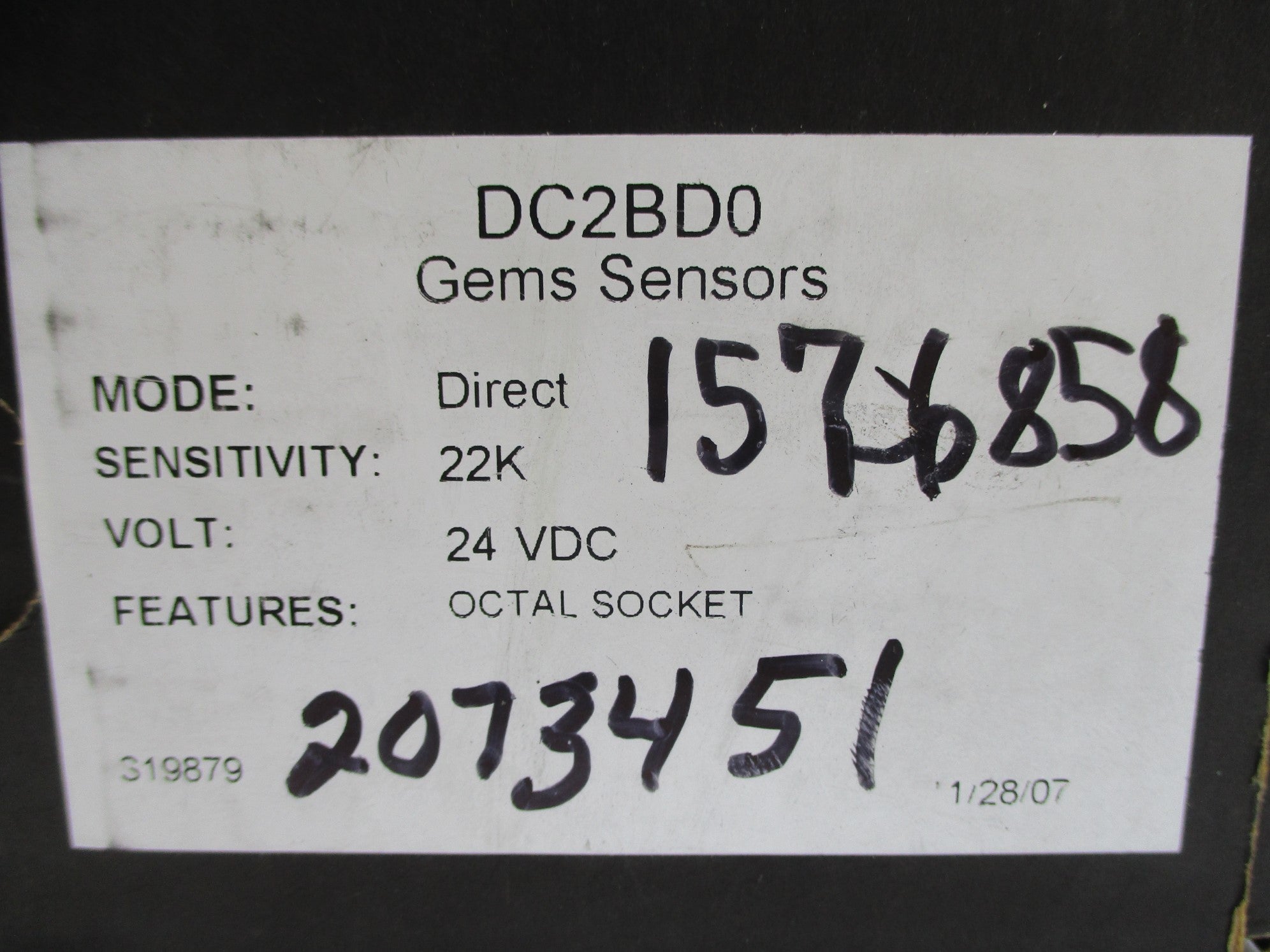 GEMS SENSORS DC2BD0 SER. DC 24VDC NSMP