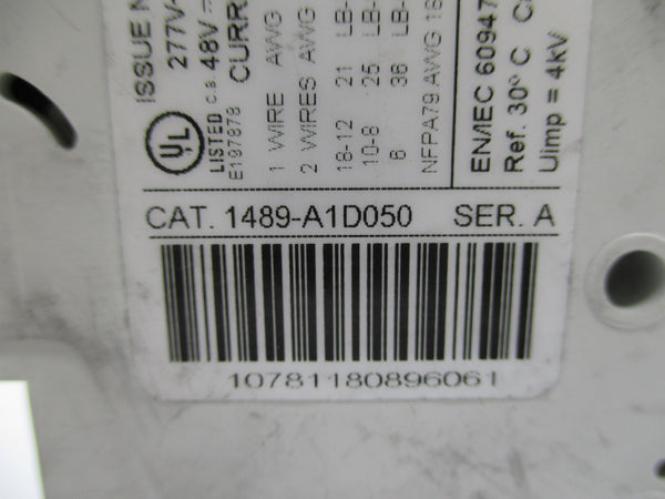 ALLEN BRADLEY 1489-A1D050 SER. A 5A 277V UNMP