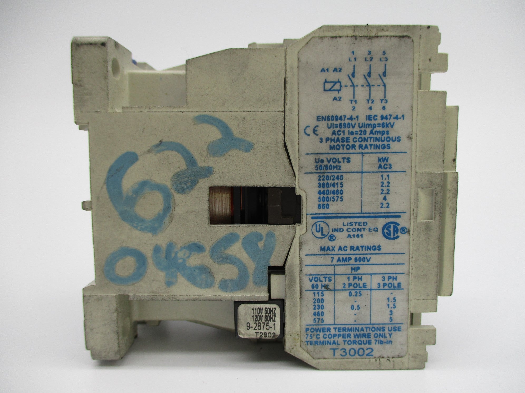 CUTLER HAMMER CE15AN3 SER. B1 110/120V UNMP