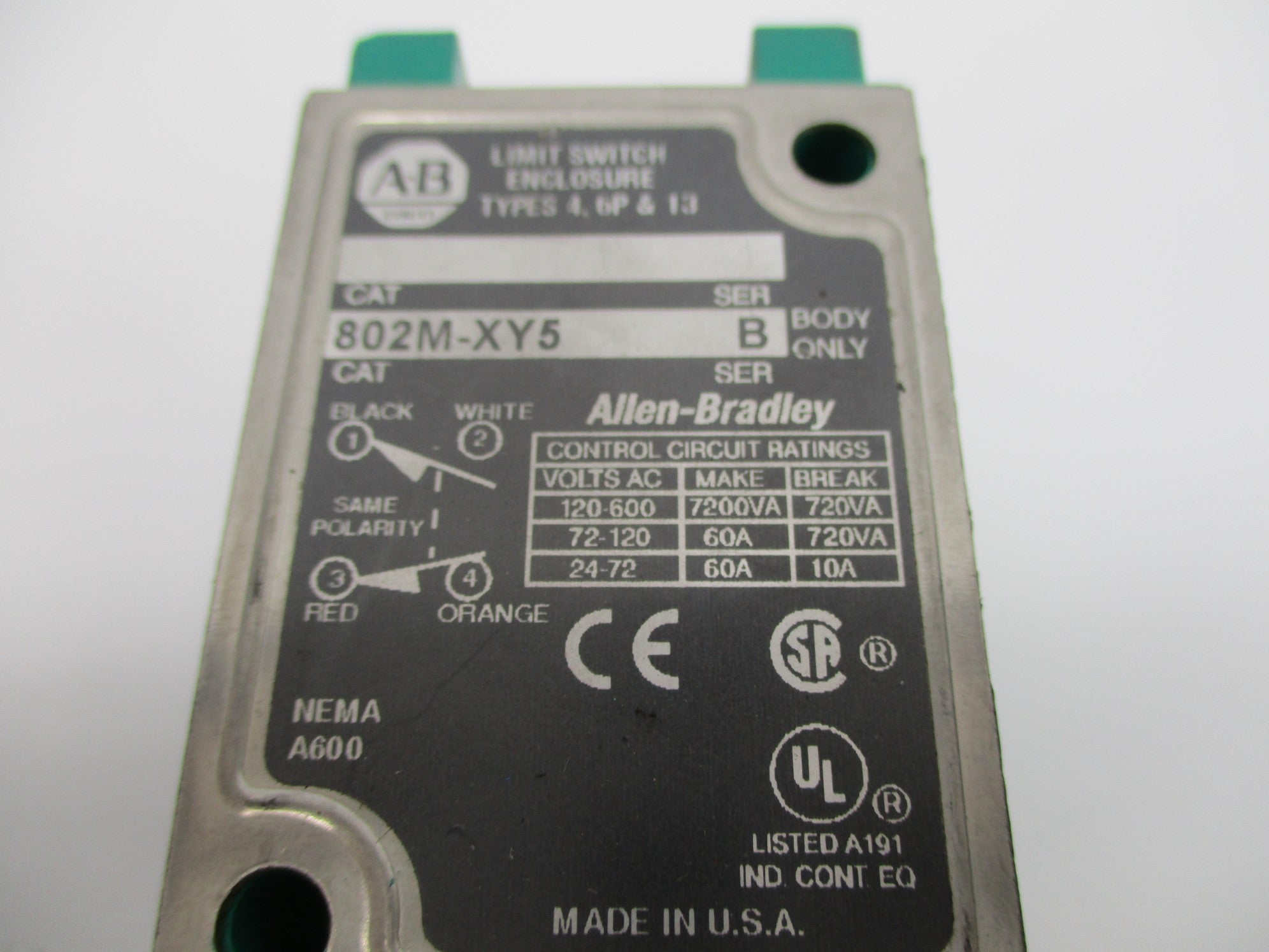 INDUSTRIAL SPARE PART 802M-XY5 SER. B UNMP