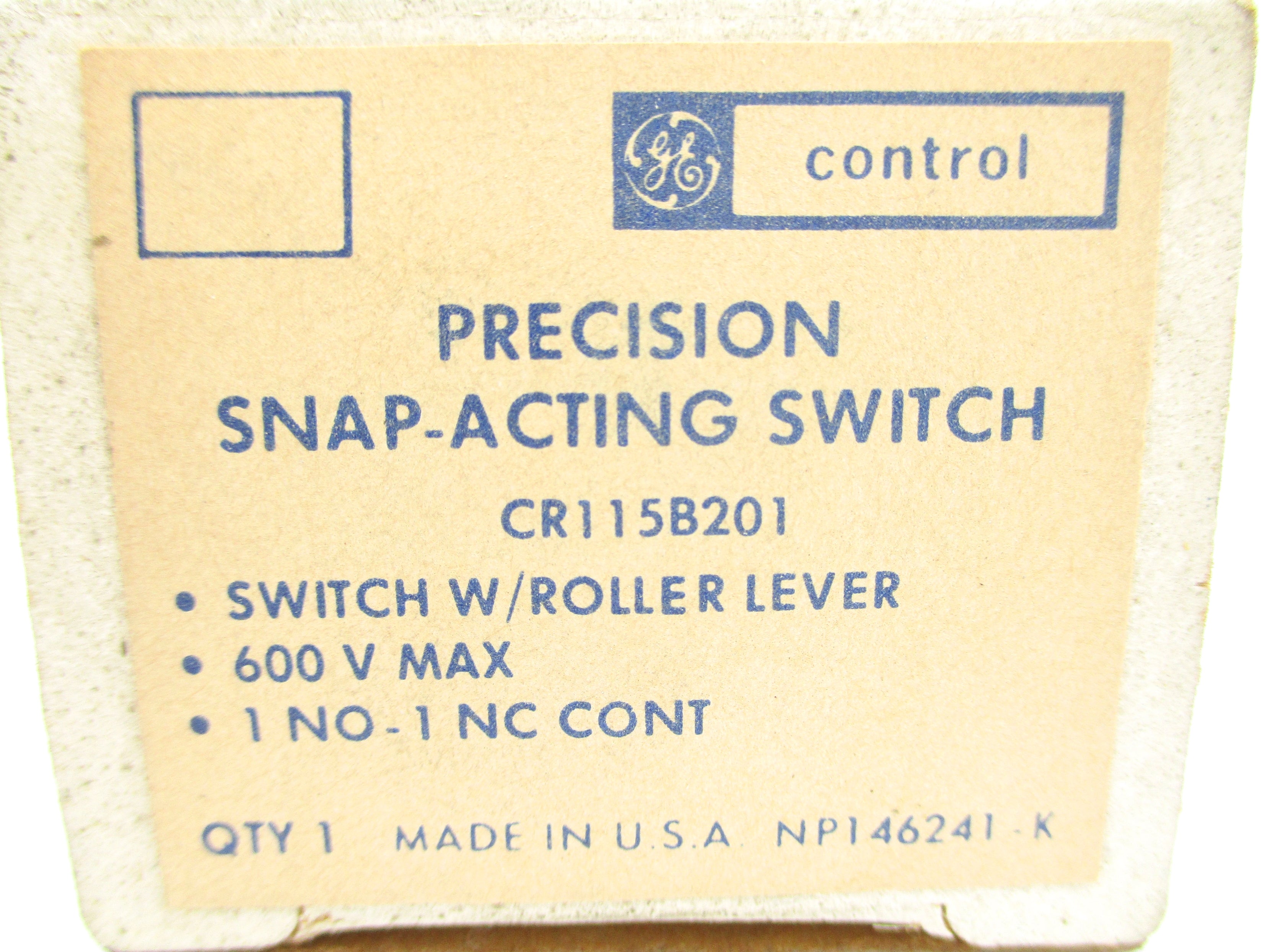 GENERAL ELECTRIC CR115B201 NSMP