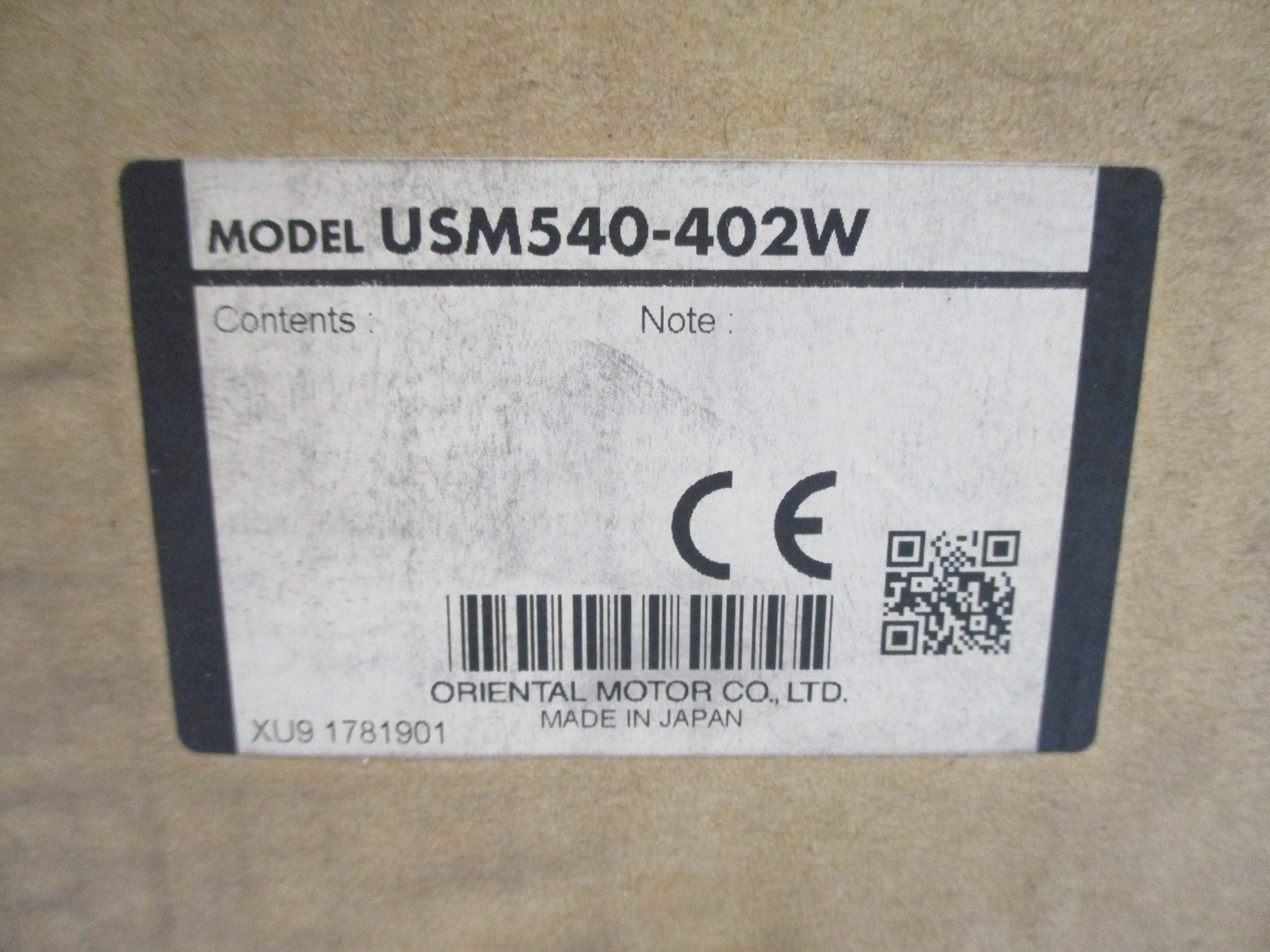 ORIENTAL MOTOR USM540-402W NSMP