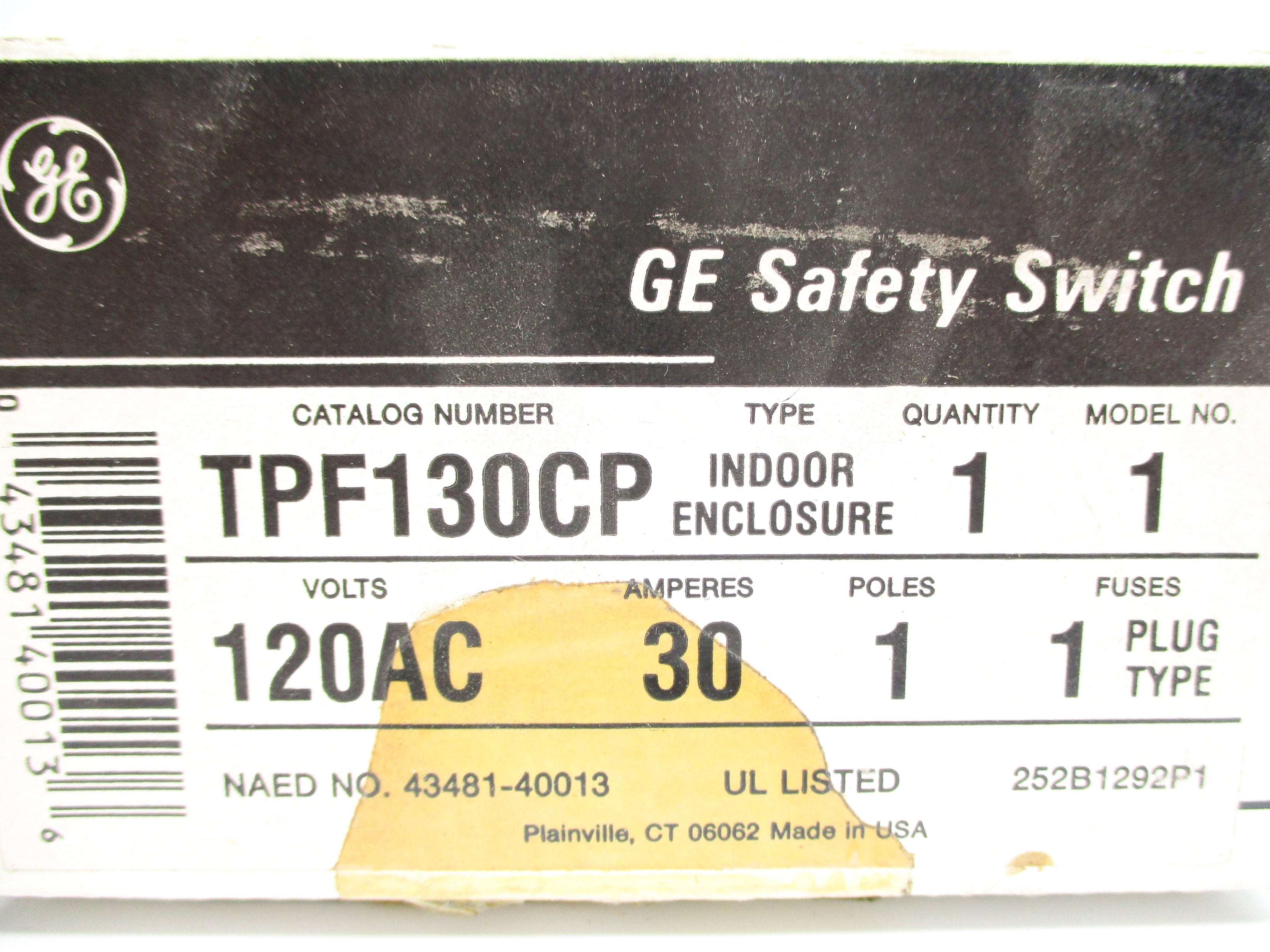 GENERAL ELECTRIC TPF130CP NSMP