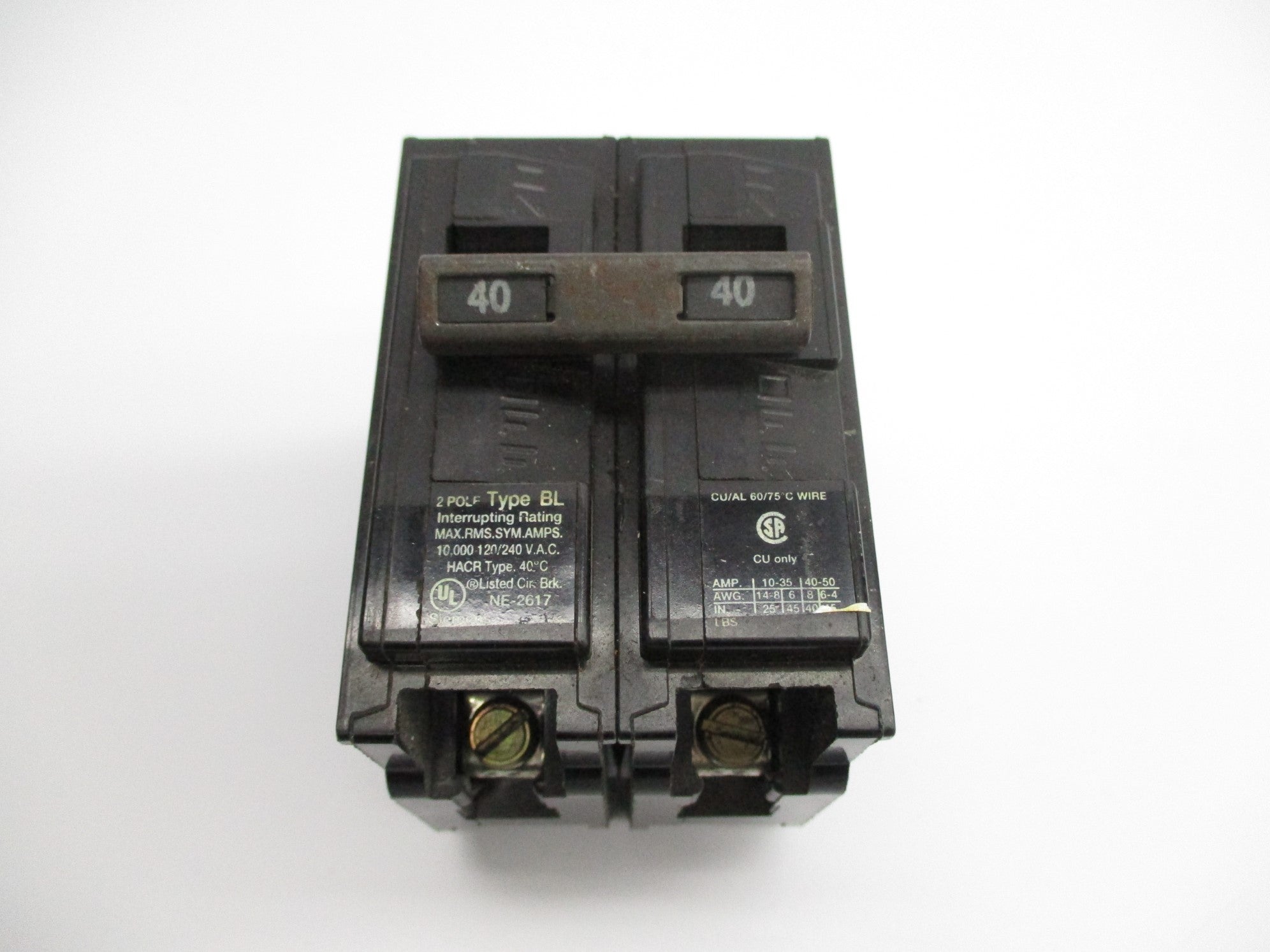 SIEMENS BL240 120/240VAC 40A UNMP