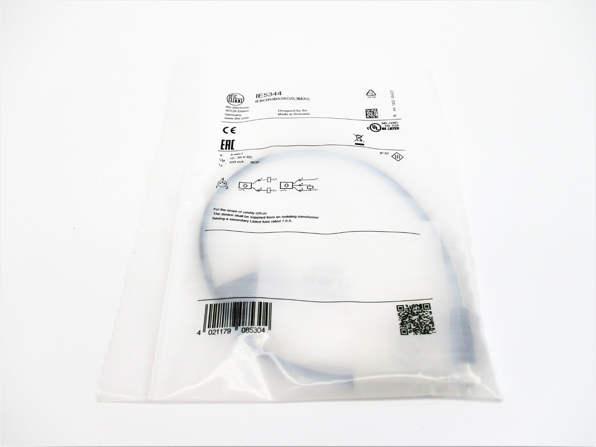 IFM EFECTOR IEBC003BASKG/0,3M/AS IE5344 NSMP