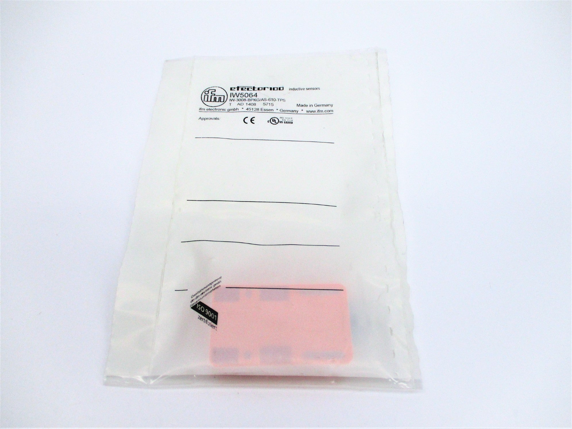 IFM EFECTOR IW-3008-BPKG/AS-610-TPS IW5064 NSMP