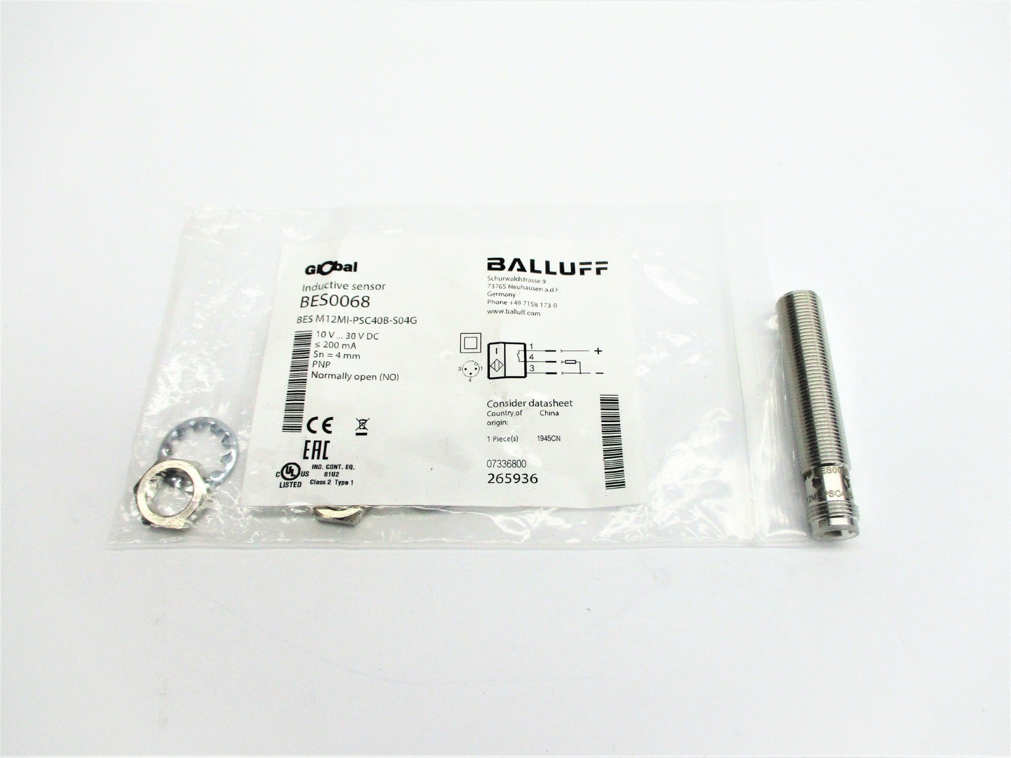 BALLUFF BESM12MI-PSC40B-S04G (AS PICTURED) NSMP