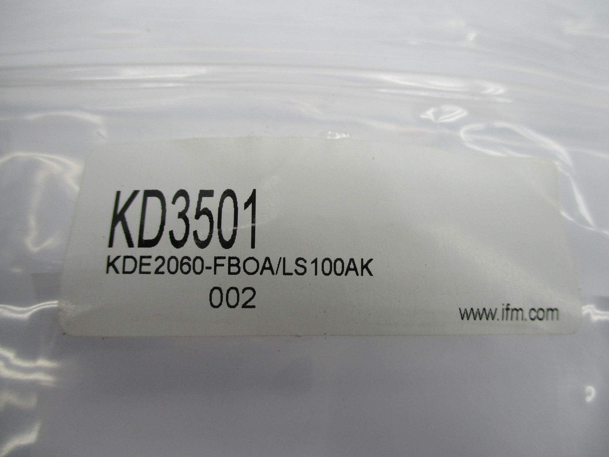 IFM EFECTOR KDE2060-FBOA/LS100AK KD3501 (AS PICTURED) NSMP