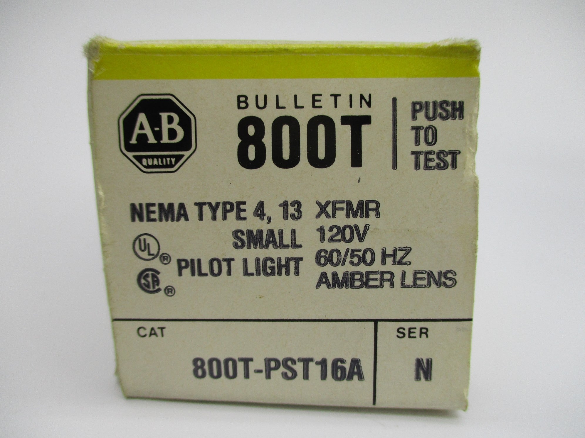 INDUSTRIAL SPARE PART 800T-PST16A SER. N 120V (BK/YL) NSMP