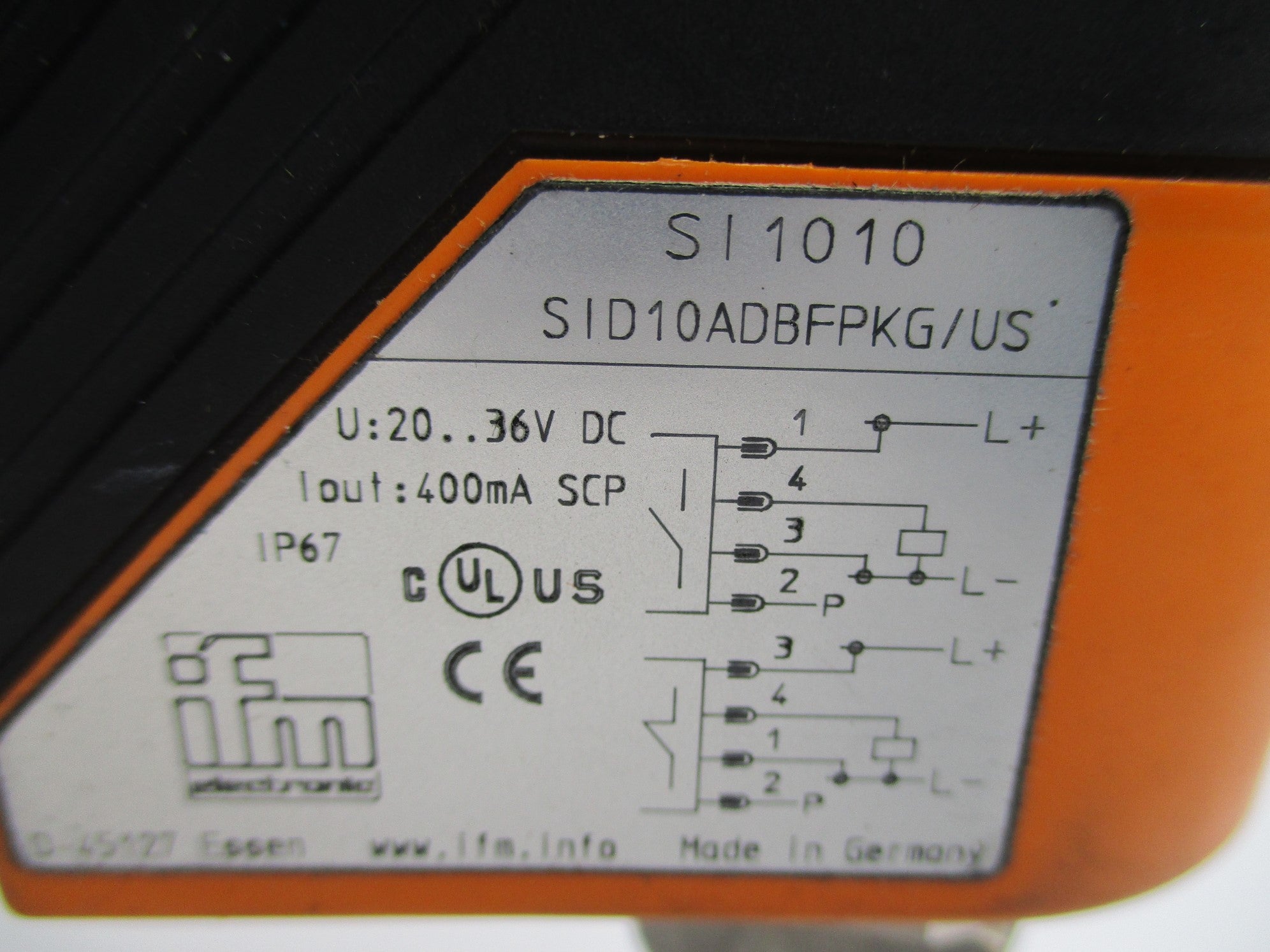 IFM EFECTOR SID10ADBFPKG/US SI1010 (AS PICTURED) NSNP