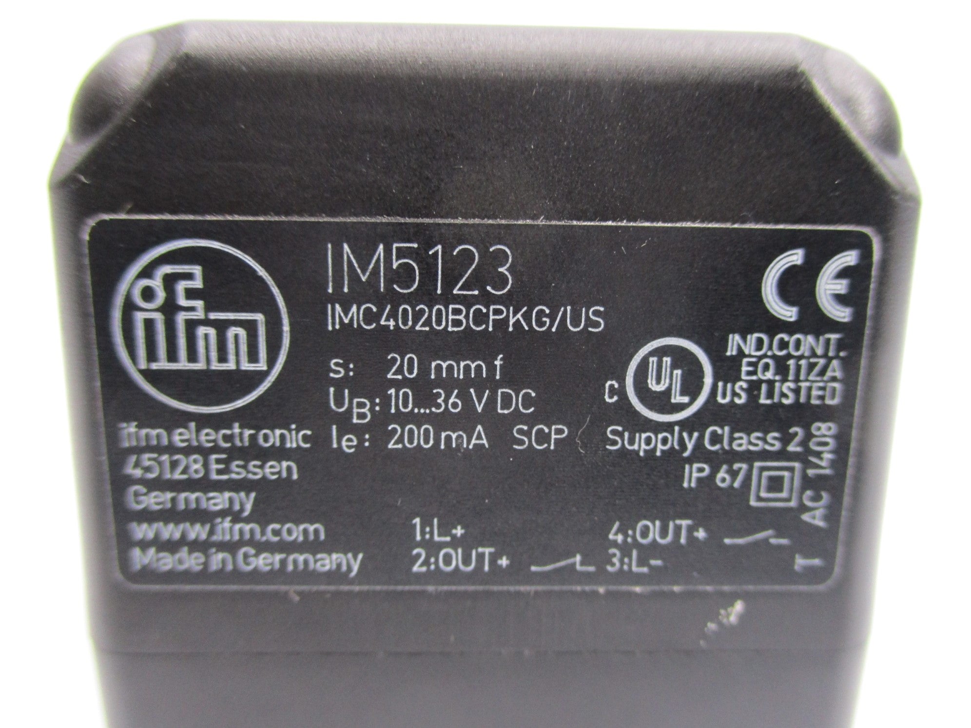 IFM EFECTOR IM5123 IMC4020BCPKG/US UNMP