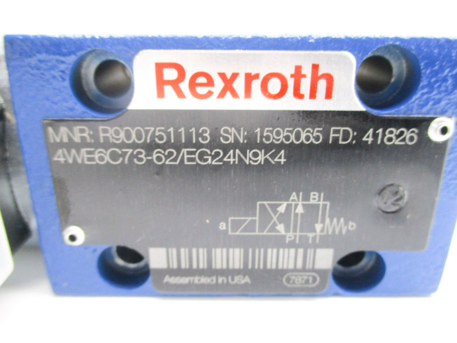REXROTH R900751113 4WE6C7362EG24N9K4 24VDC NSNP