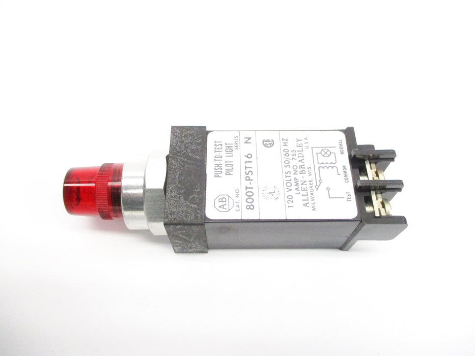 ALLEN BRADLEY 800T-PST16R SER. N 120V (BK/YL) NSMP